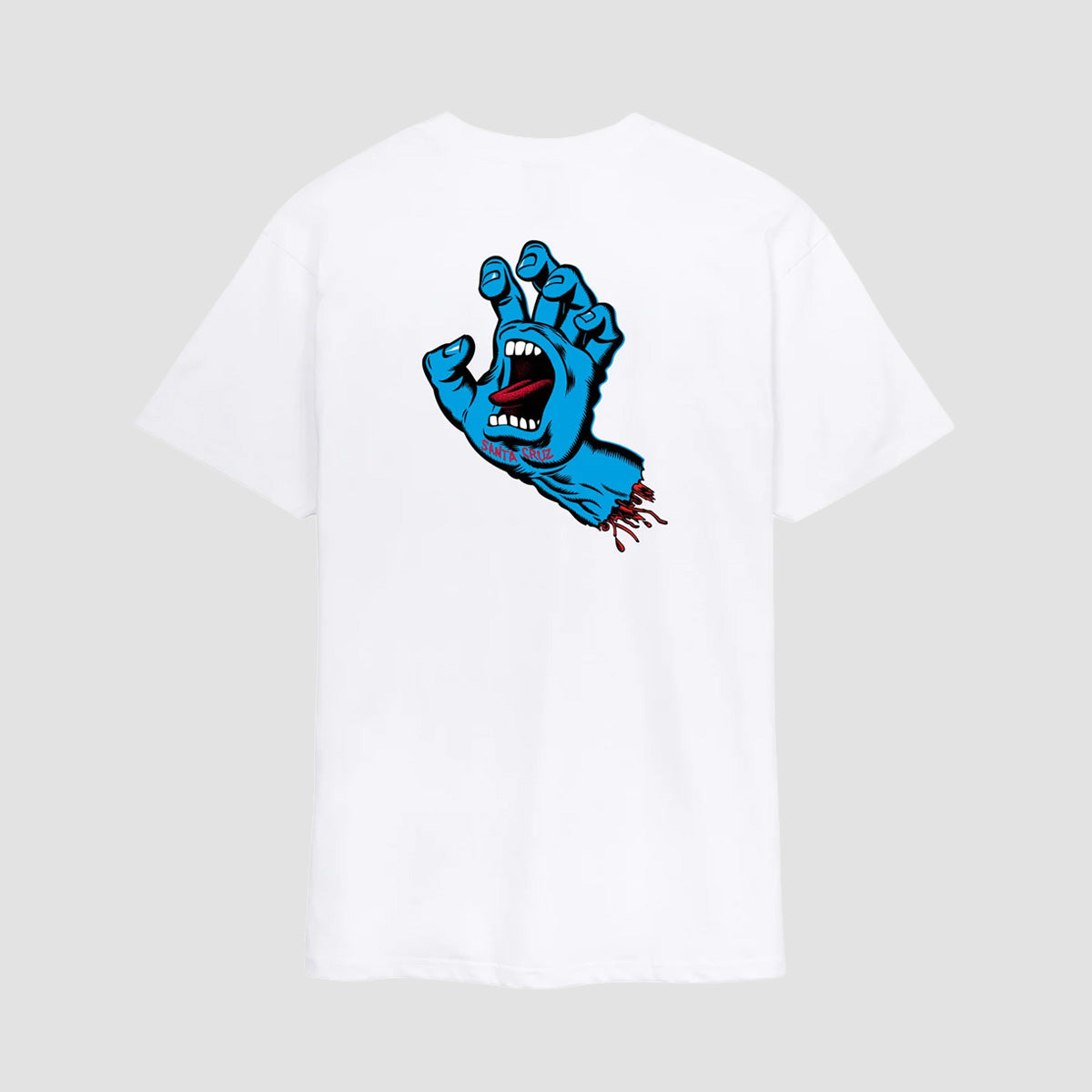 Santa Cruz Screaming Hand Chest T-Shirt White