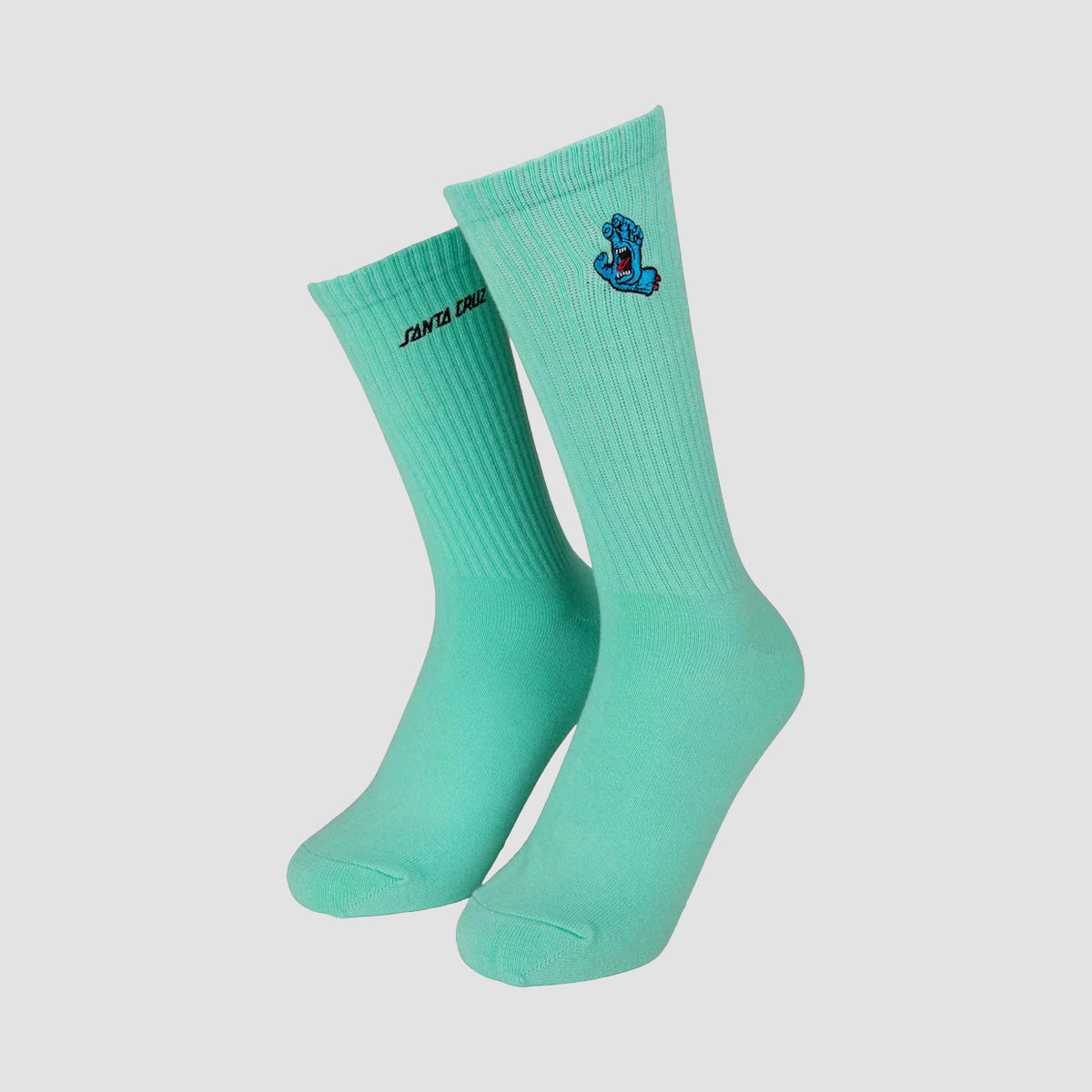 Santa Cruz Screaming Mini Hand Socks Mint