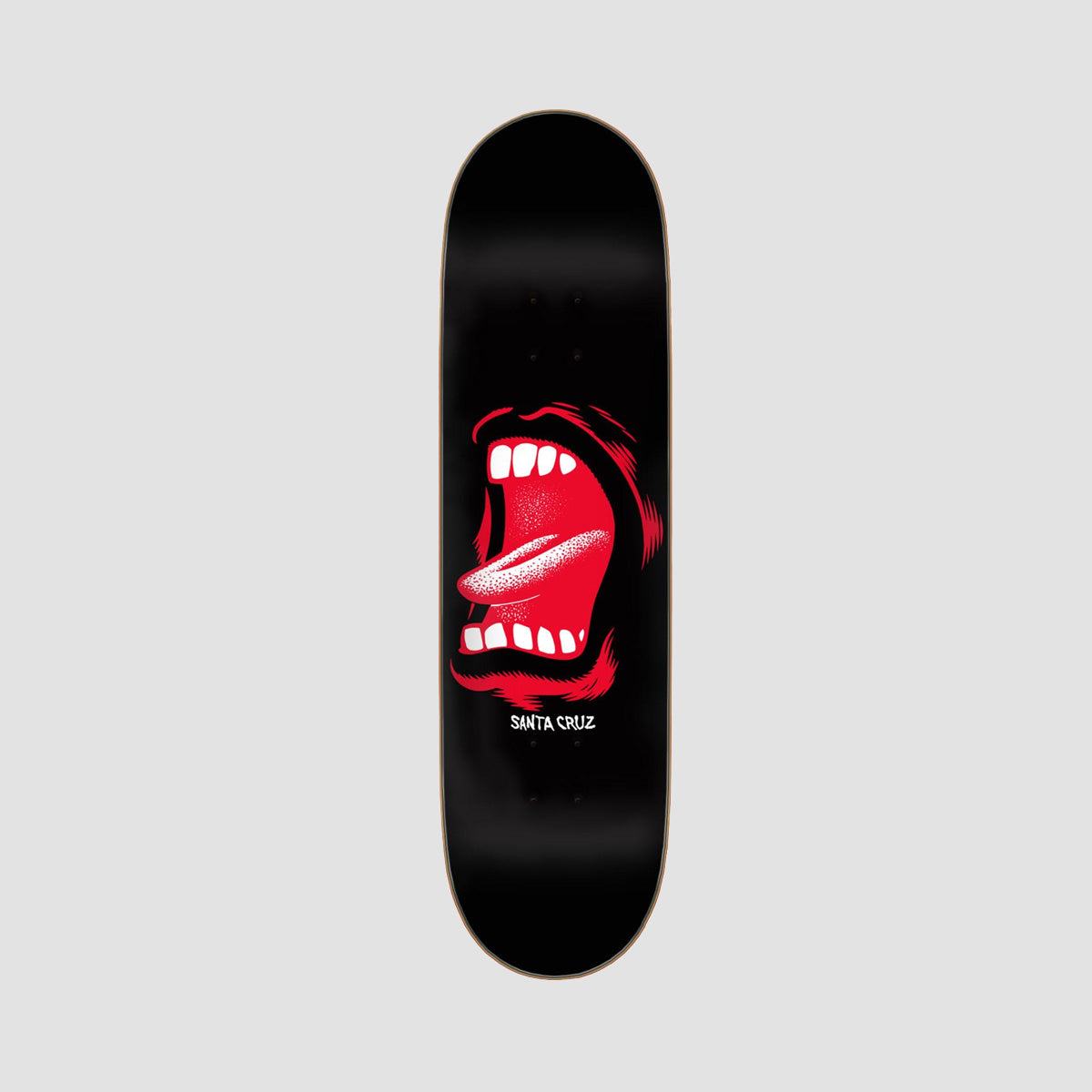 Santa Cruz Screaming Mouth Skateboard Deck Black/Red - 8.5"