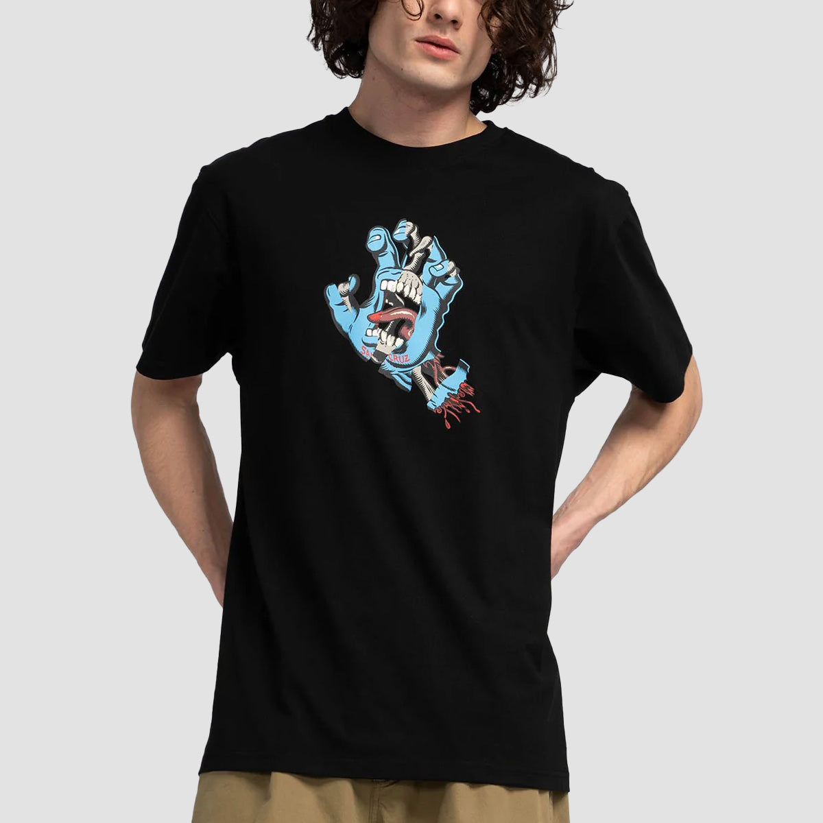 Santa Cruz Torn Hand T-Shirt Black