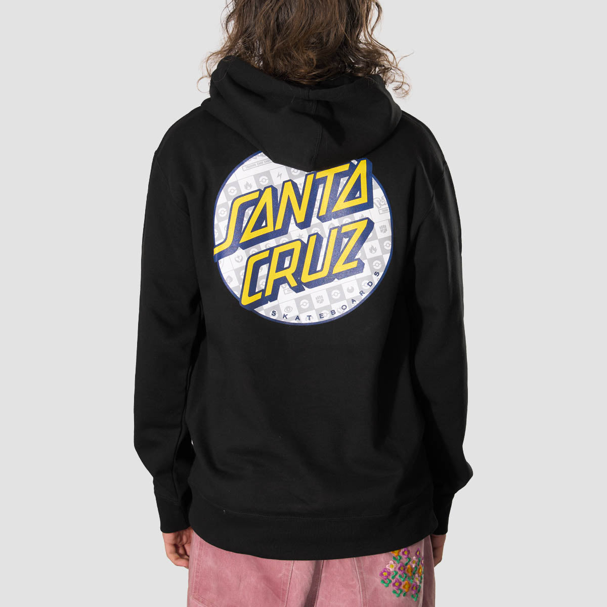 Santa Cruz X Pokemon Energy Dot Pullover Hoodie Black