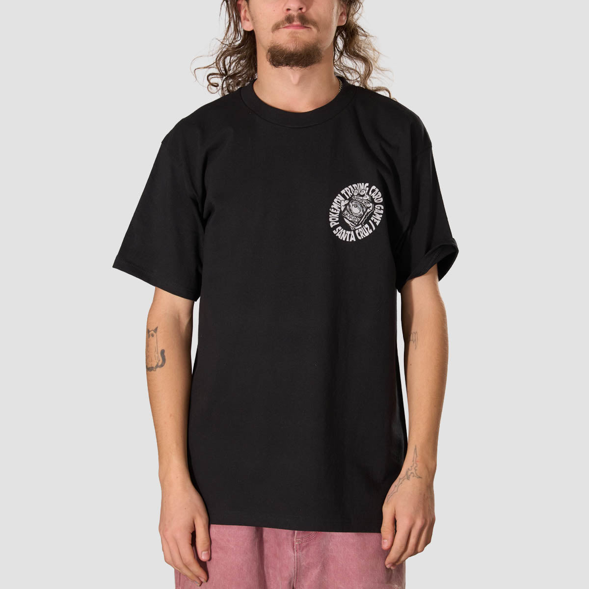 Santa Cruz X Pokemon TCG Hand T-Shirt Black