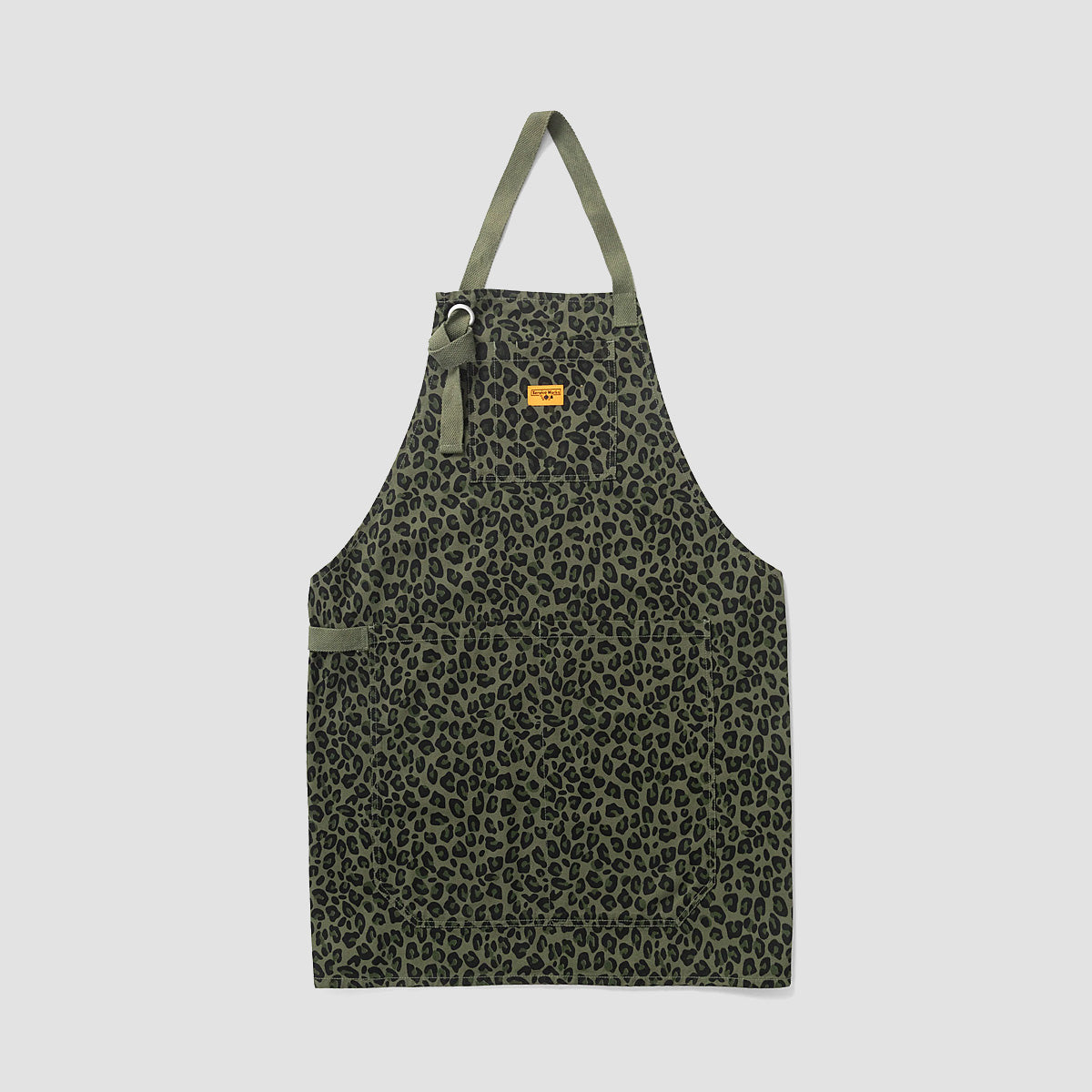 Service Works Patterned Apron Green Leopard
