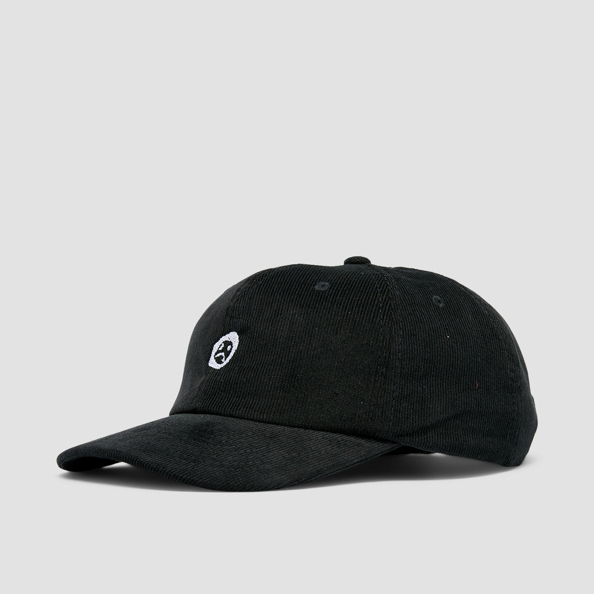 Short Straw Harvey Logo Coduroy Cap Black