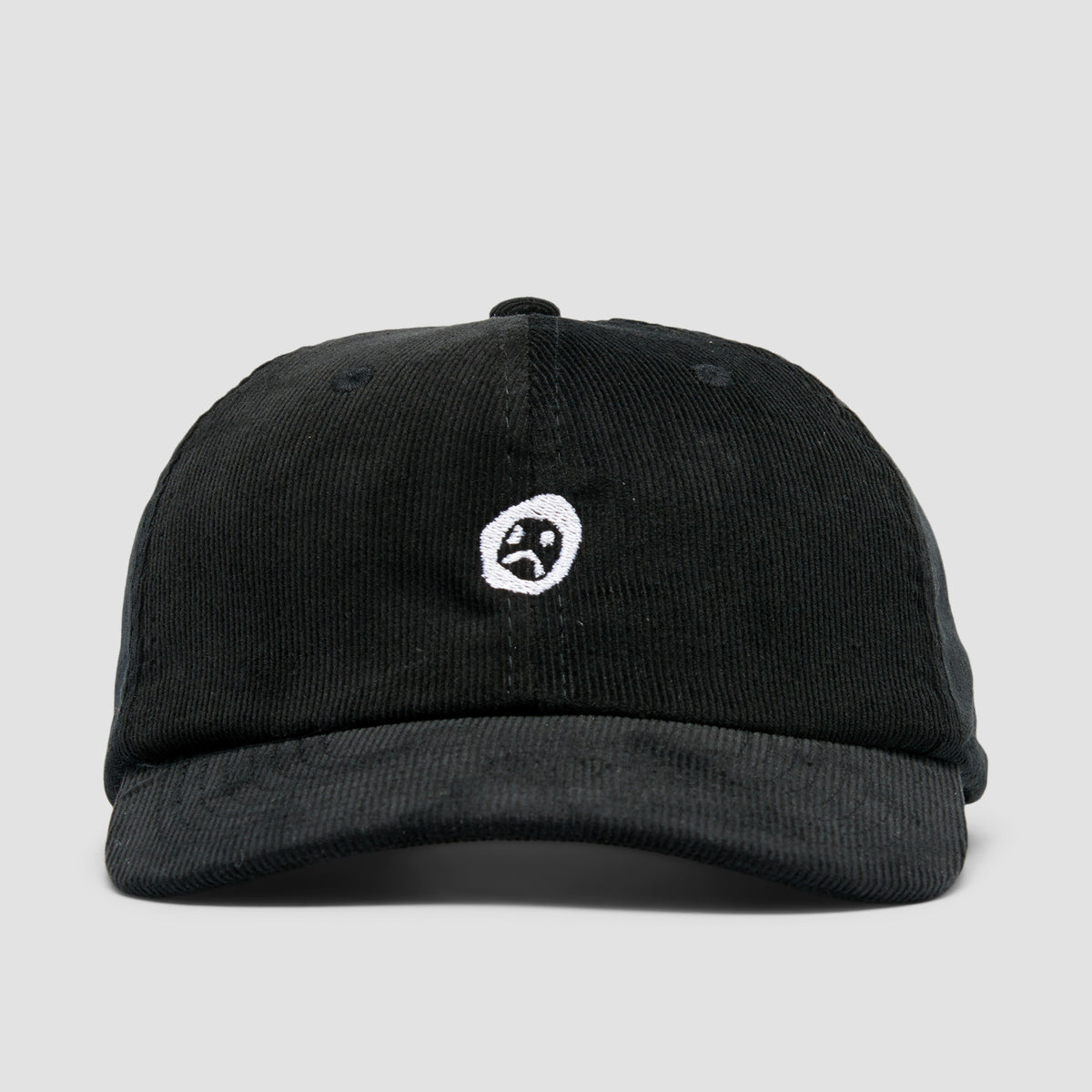 Short Straw Harvey Logo Coduroy Cap Black