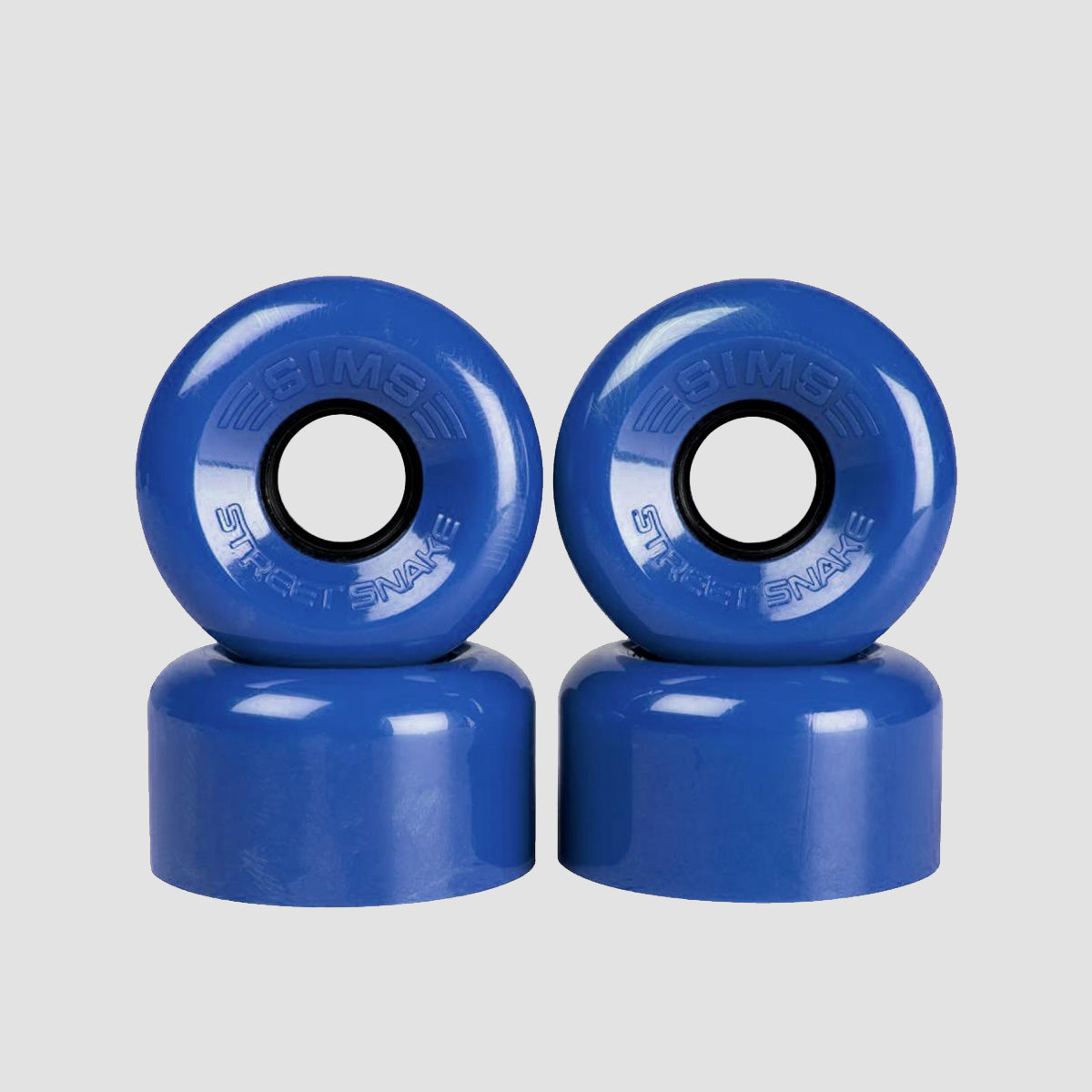 Sims Street Snakes 78a Quad Wheels x4 Blue 62mm