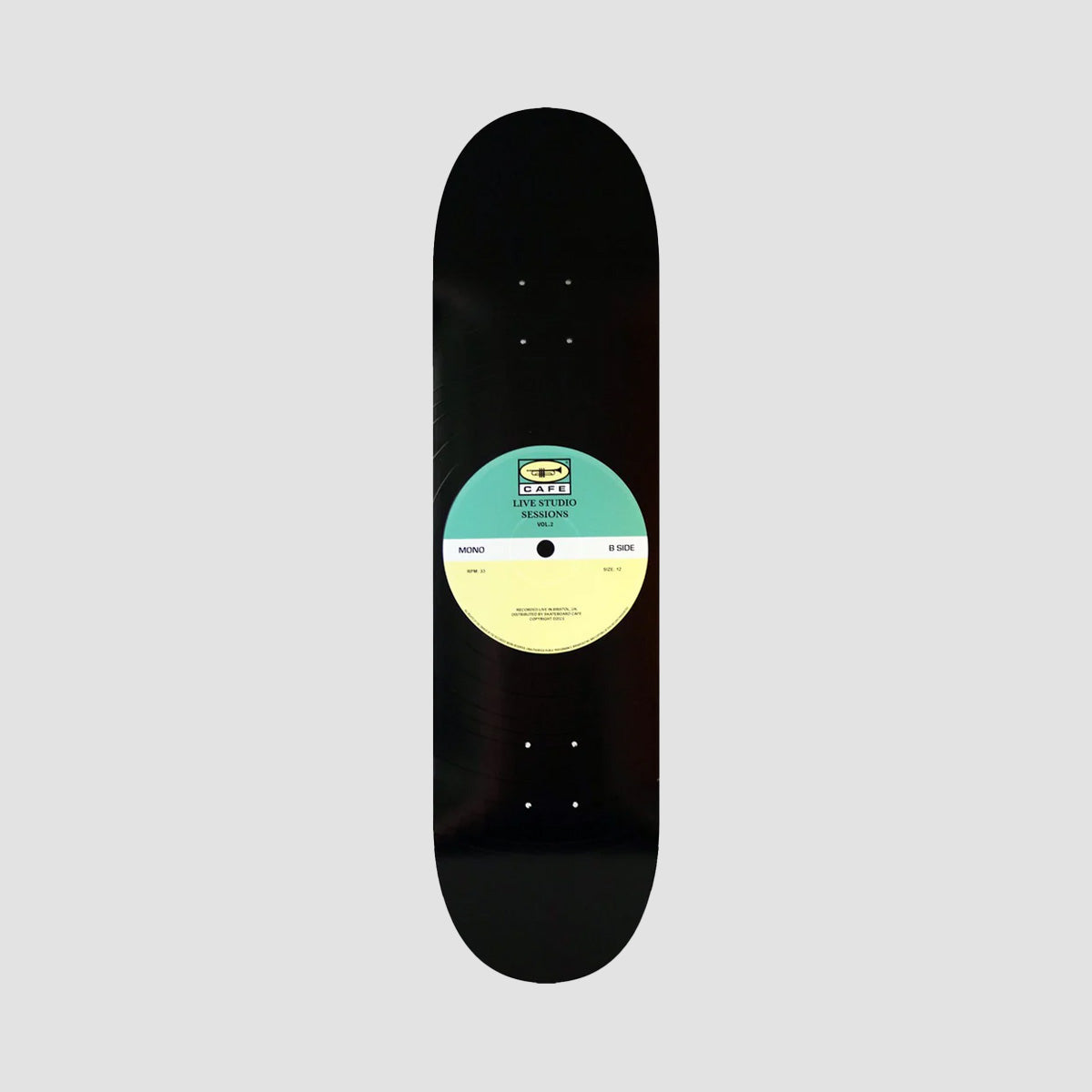 Skateboard Cafe 45 Skateboard Deck Teal/Cream - 8"