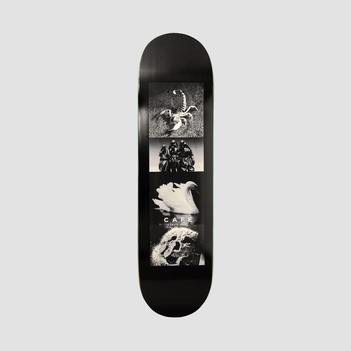 Skateboard Cafe Layth Sami Swan Pro Skateboard Deck Black - 8.38"