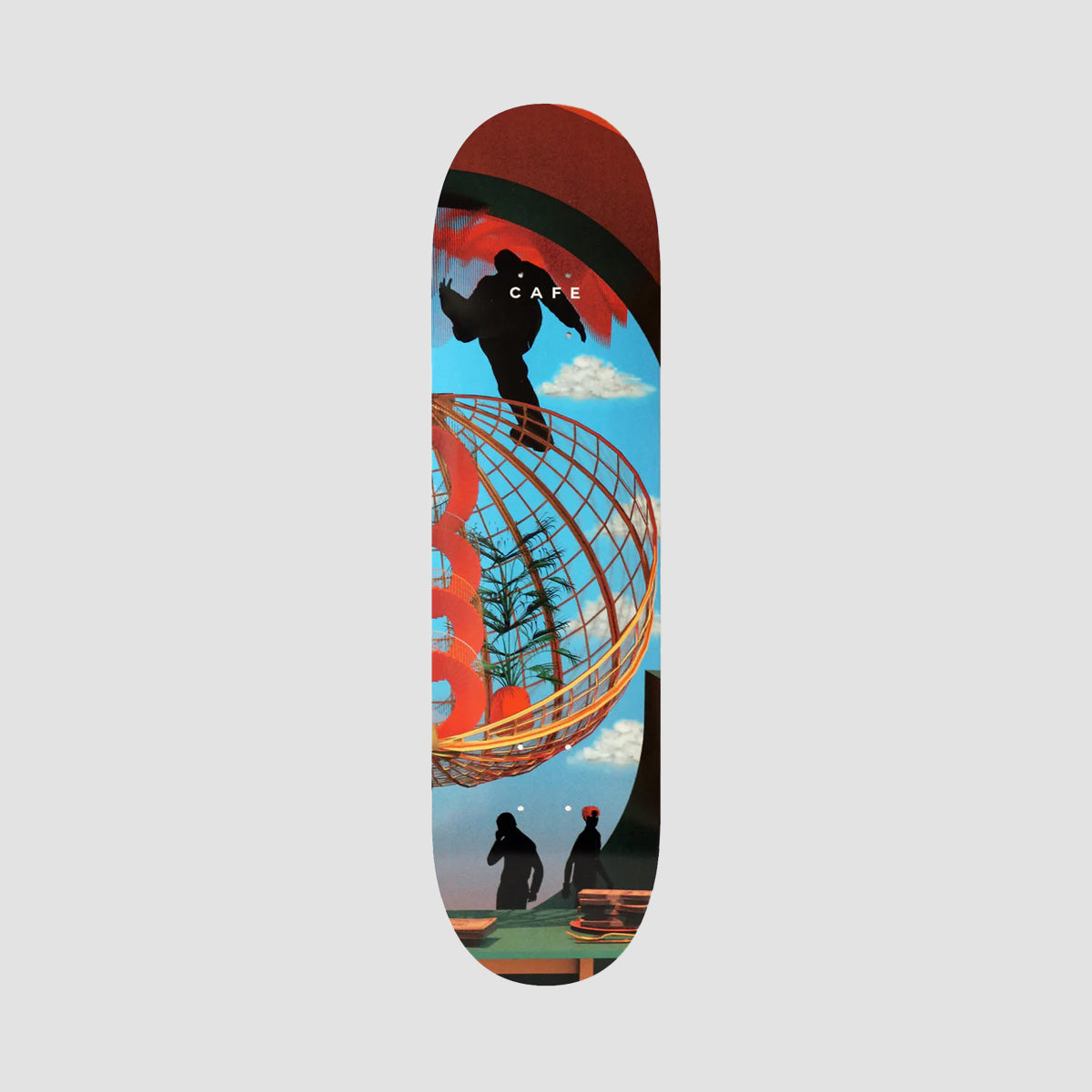 Skateboard Cafe Monopoly Two Skateboard Deck Multi - 8.5"