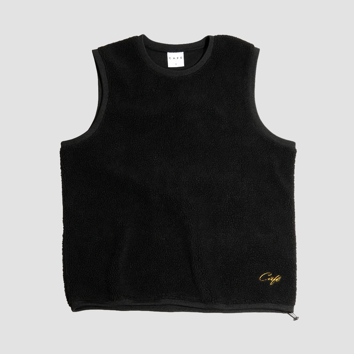 Skateboard Cafe Sherpa Fleece Vest Black Black