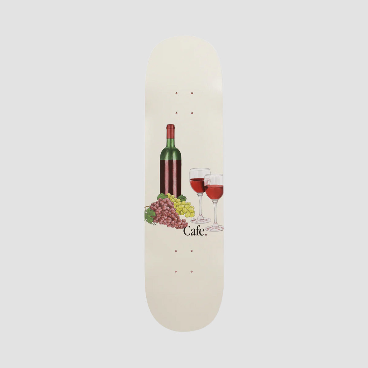 Skateboard Cafe Vino C2 Shape Skateboard Deck Cream - 8.5"