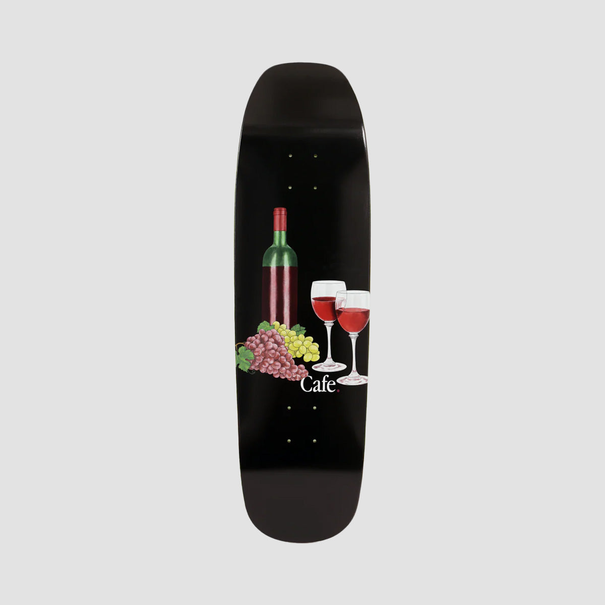 Skateboard Cafe Vino Cruiser Skateboard Deck Black - 9"