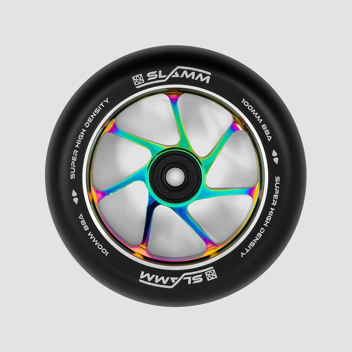 Slamm 100mm Team Wheel x1 Black/Neochrome