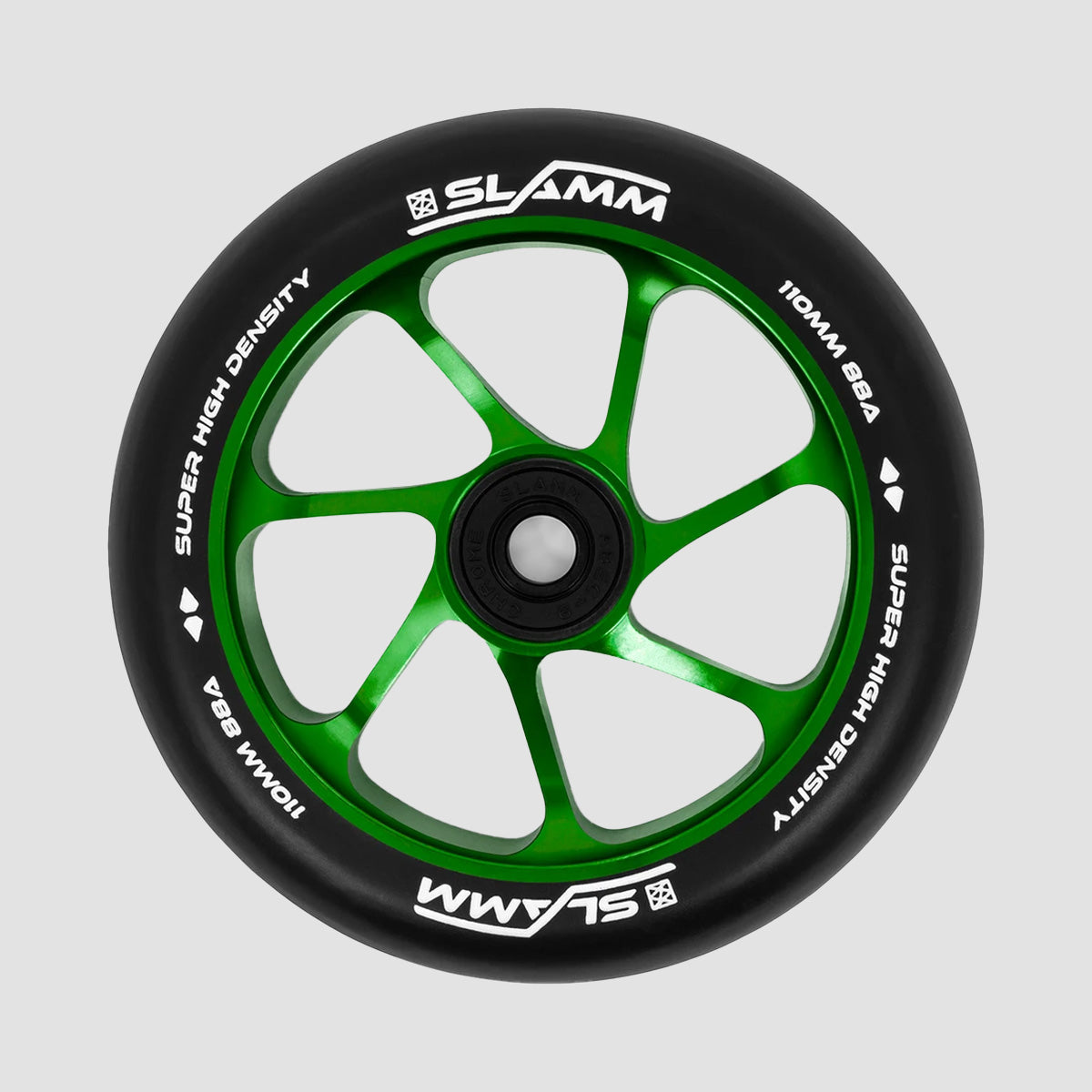 Slamm 110mm Team Wheels Black/Green