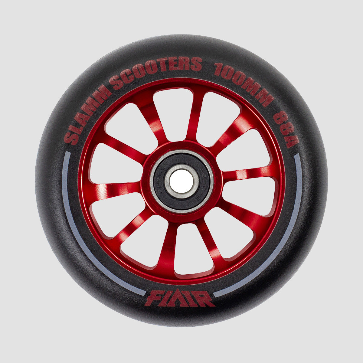 Slamm 110mm Team Wheels Black/Red