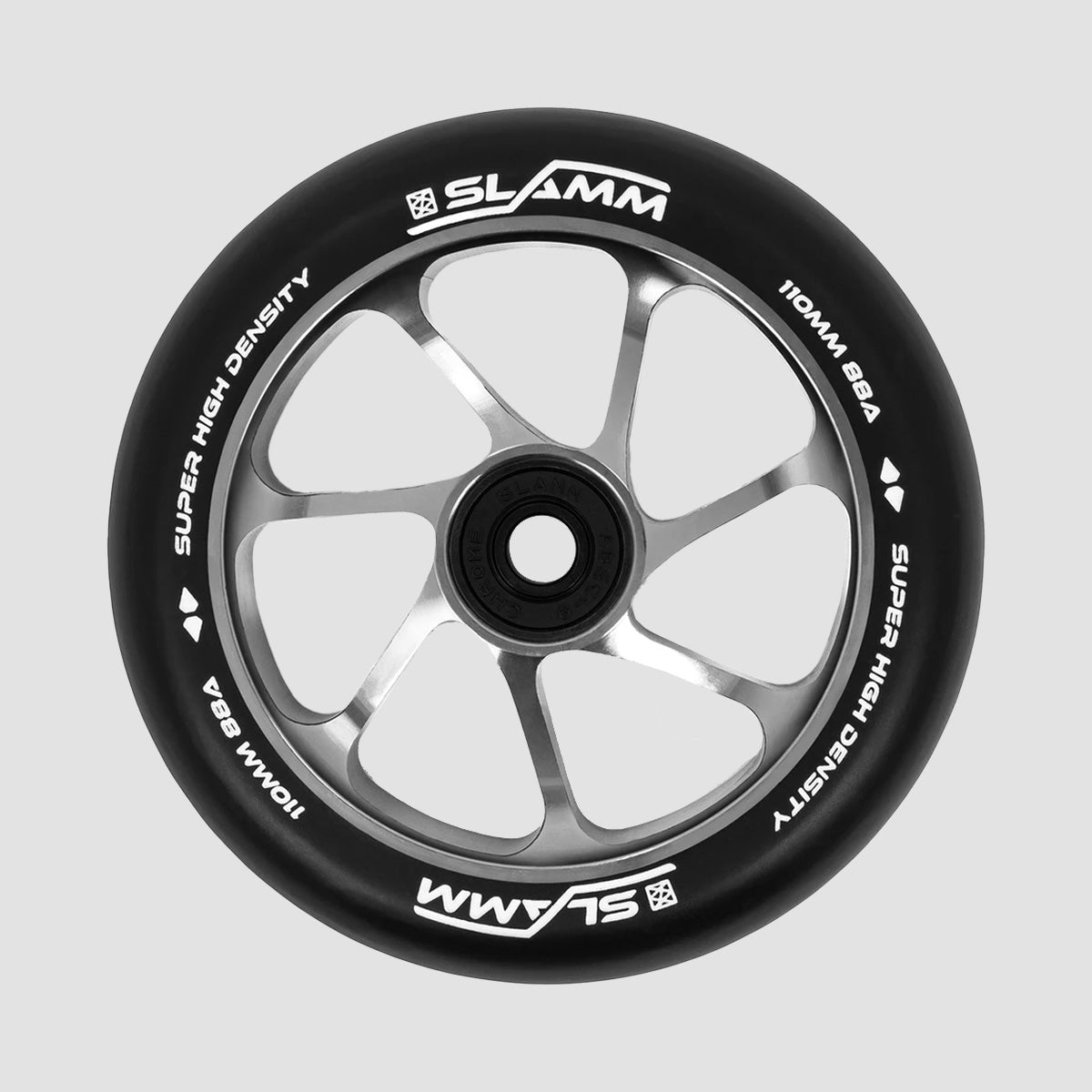 Slamm 110mm Team Wheels Black/Silver