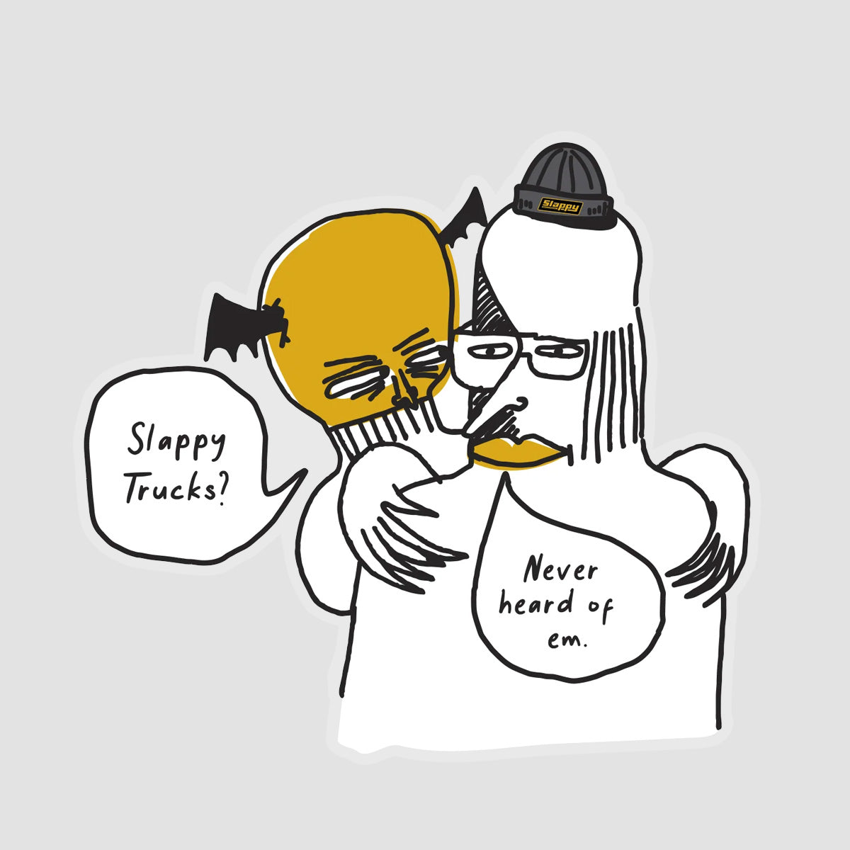 Slappy Haters II Sticker 95x90mm