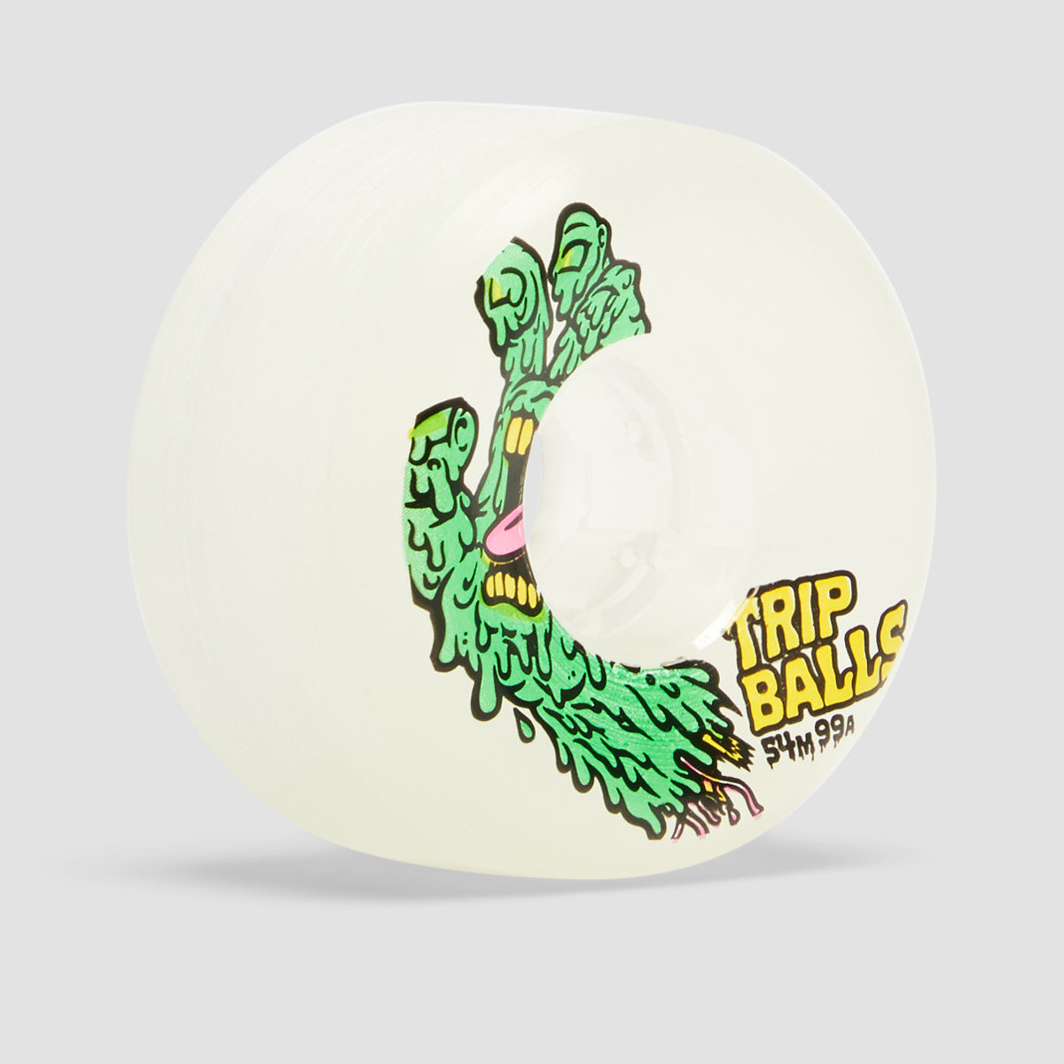 Slime Balls Face Melter Trip Balls 99a Skateboard Wheels Glow In The Dark 54mm