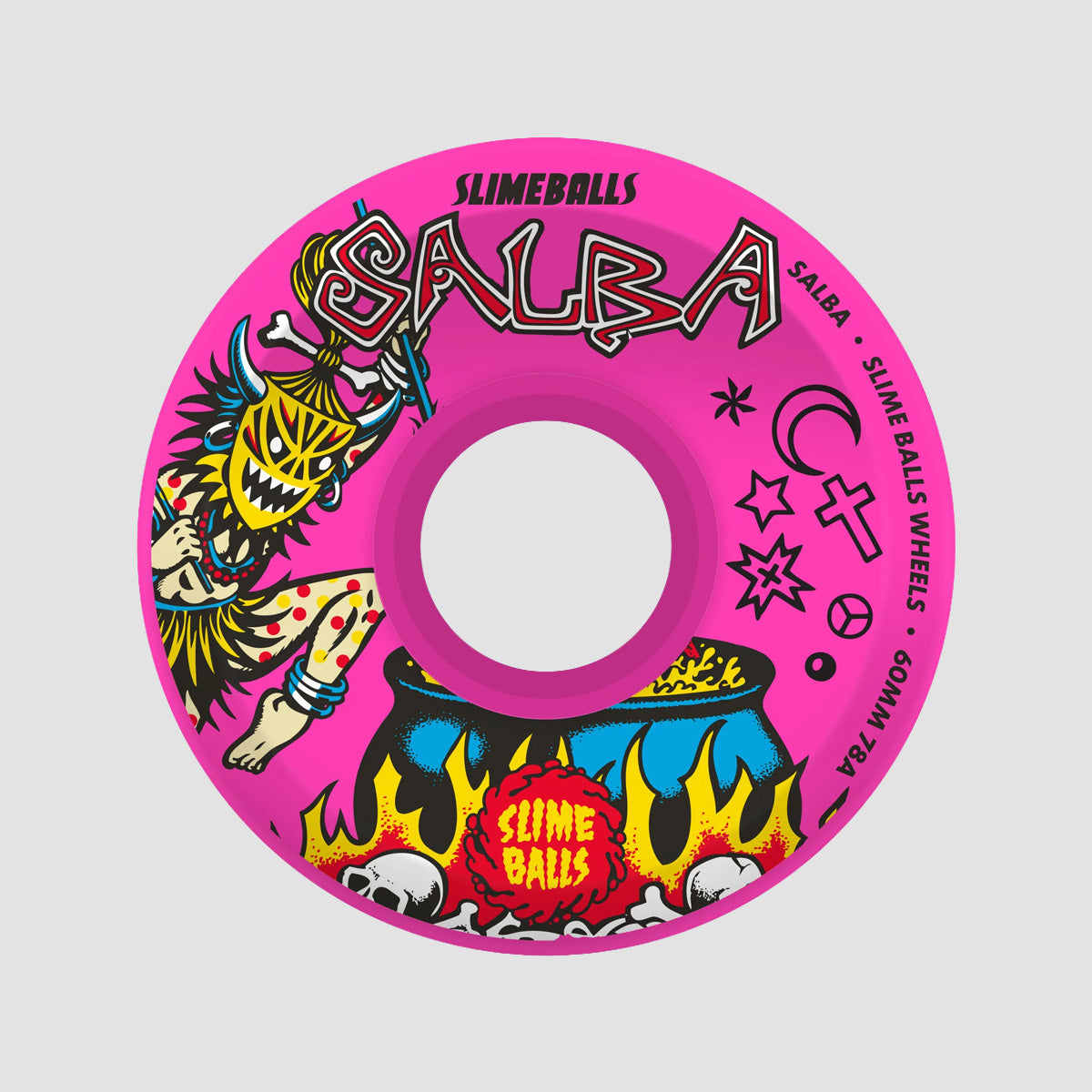 Slime Balls Salba Witchdoctor OG 78a Skateboard Wheels Pink 60mm