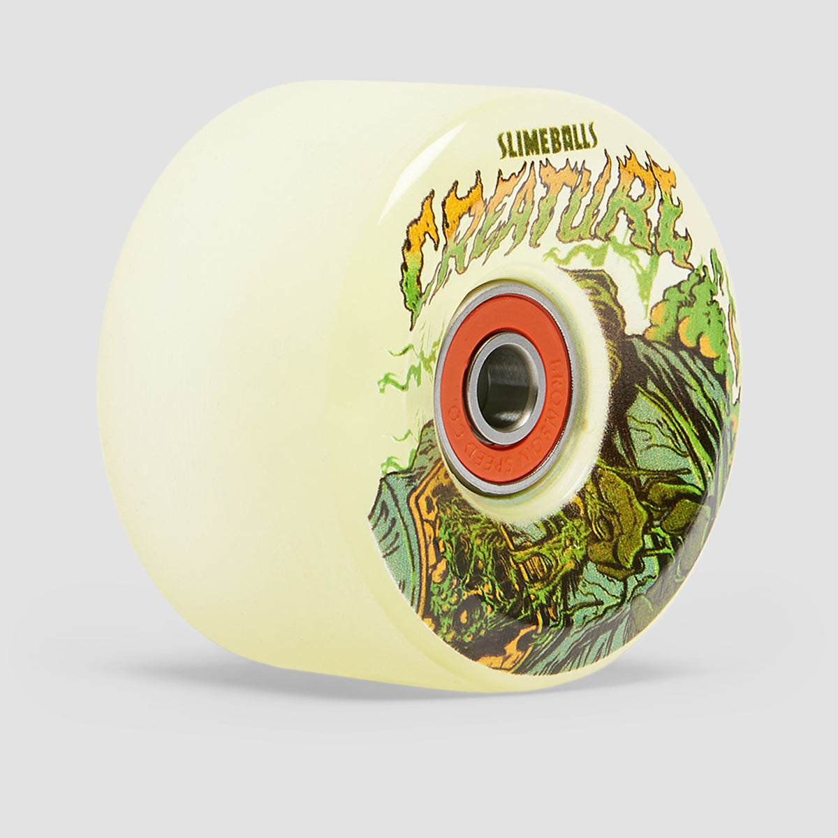 Slime Balls X Creature Atomic Light up 78a Skateboard Wheels Green 60mm