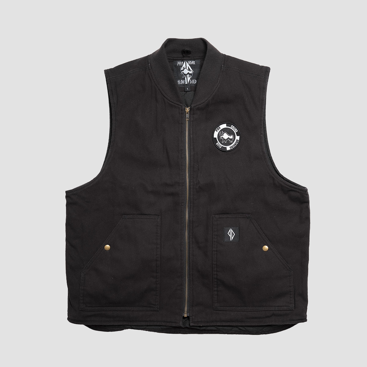 Slowgold X PISS DRUNX BYO Vest Black