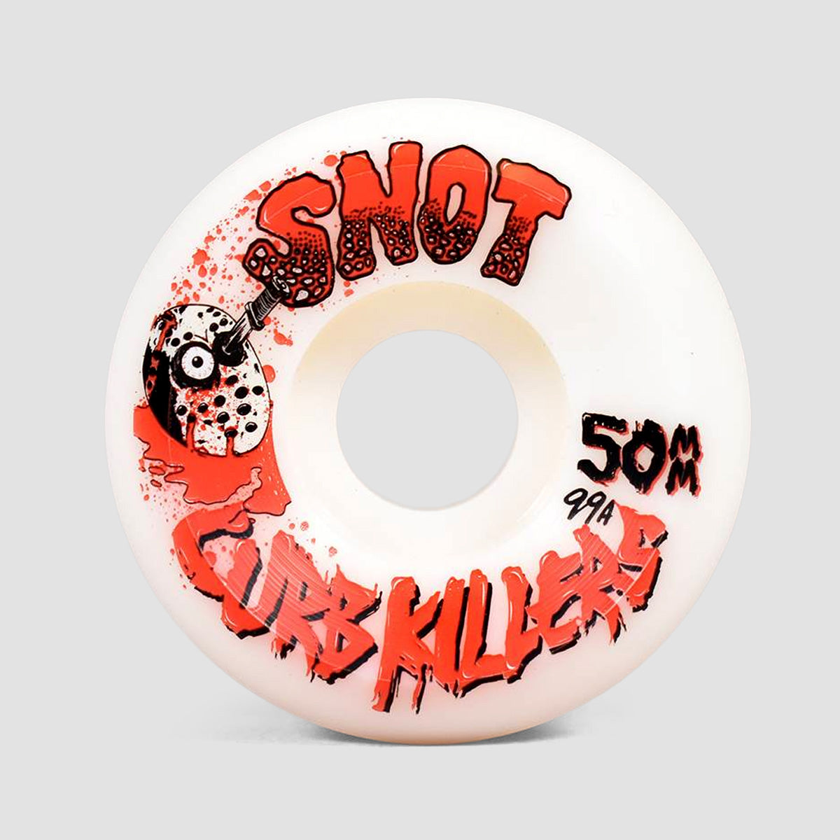 Snot Curb Killers Conical 99A Skateboard Wheels White 50mm