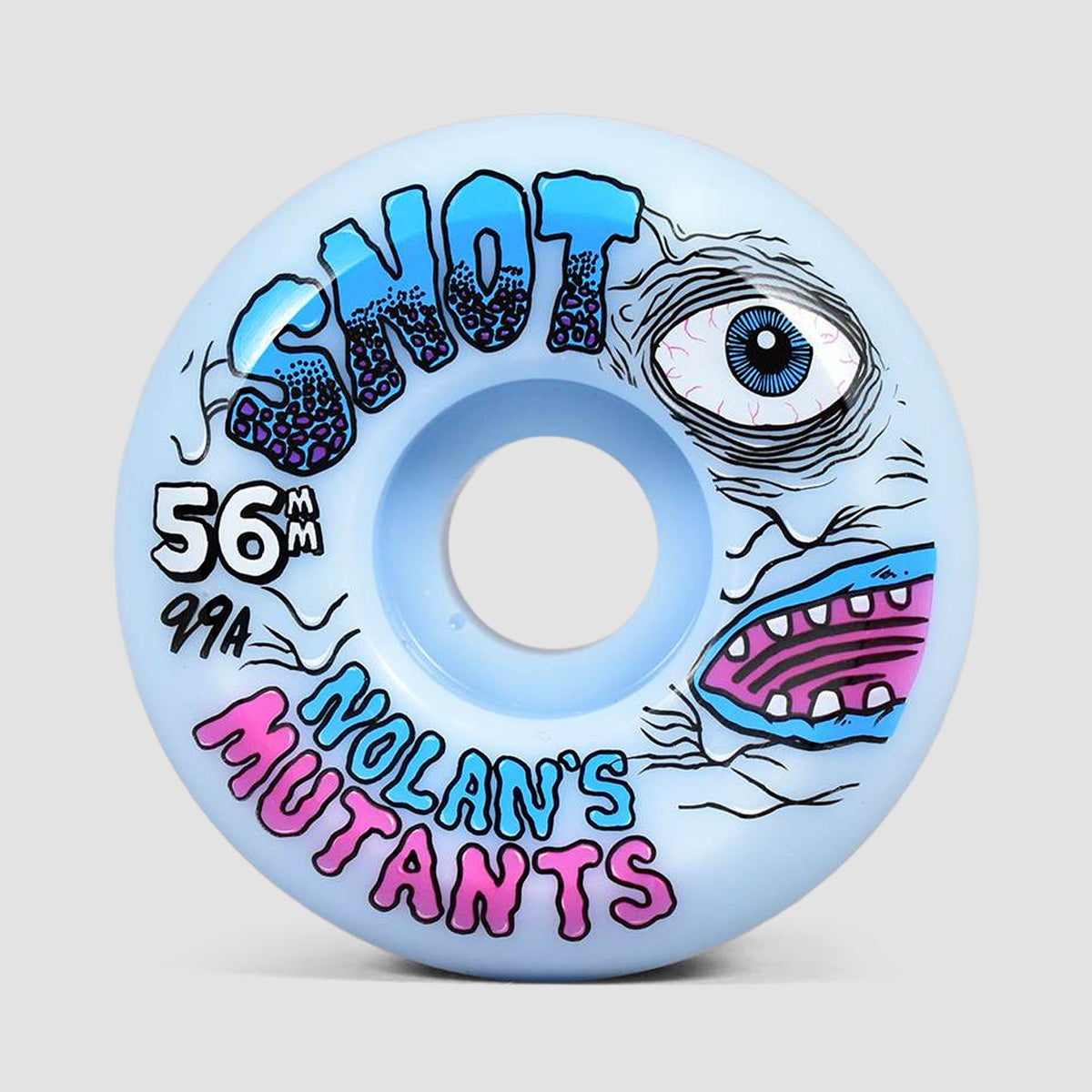 Snot Nolan Mutants Conical 99A Skateboard Blue Wheels 56mm