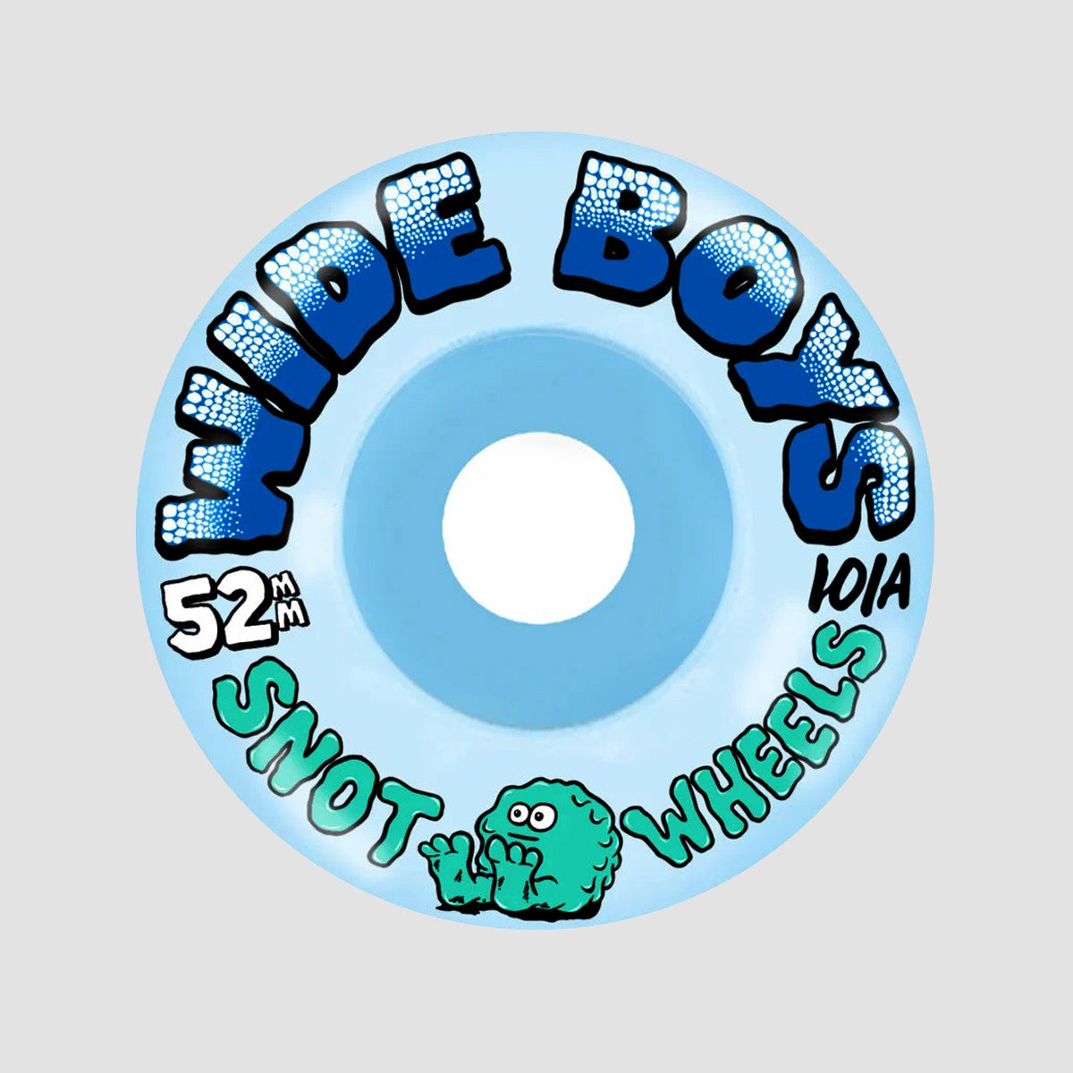 Snot Wide Boys 101A Skateboard Wheels Ice Blue 52mm