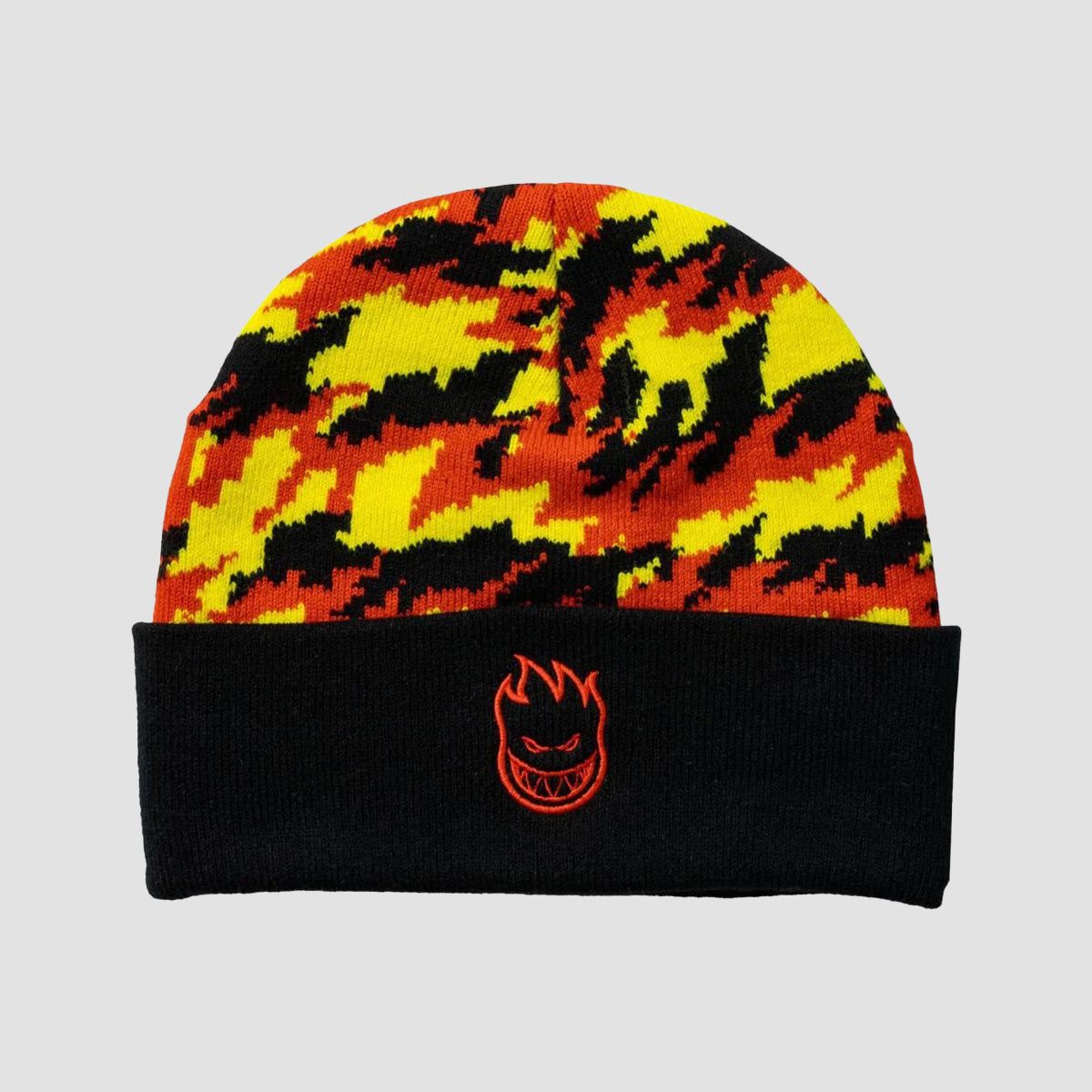 Spitfire Bighead Flame Beanie Black/Red/Yellow