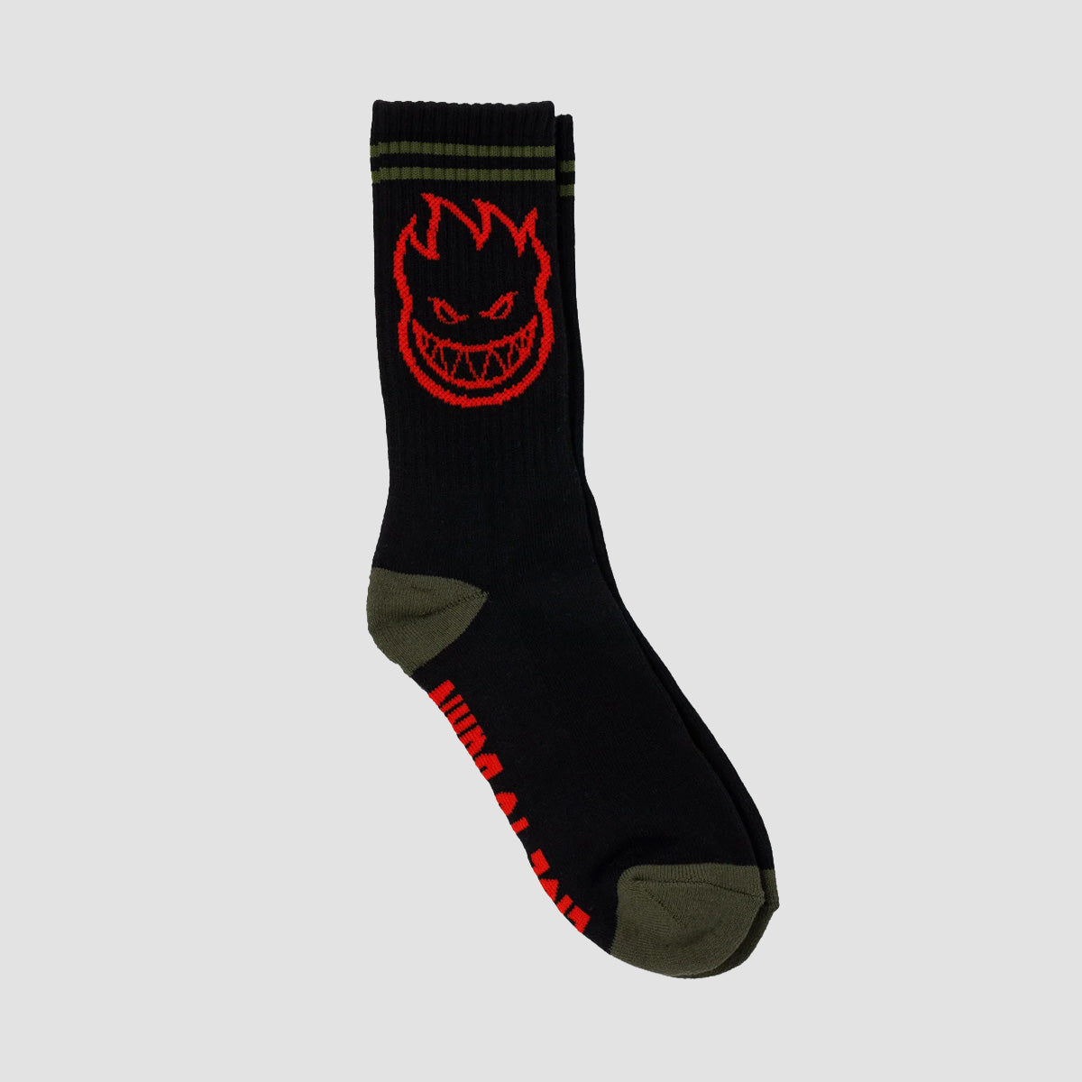 Spitfire Bighead Socks Black/Olive/Red