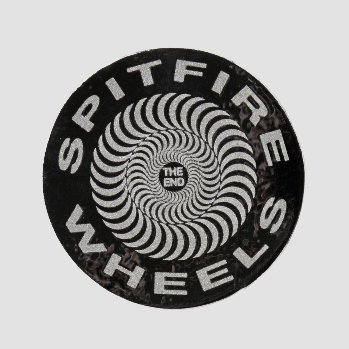 Spitfire Classic Sticker Large Black/Grey 190mm