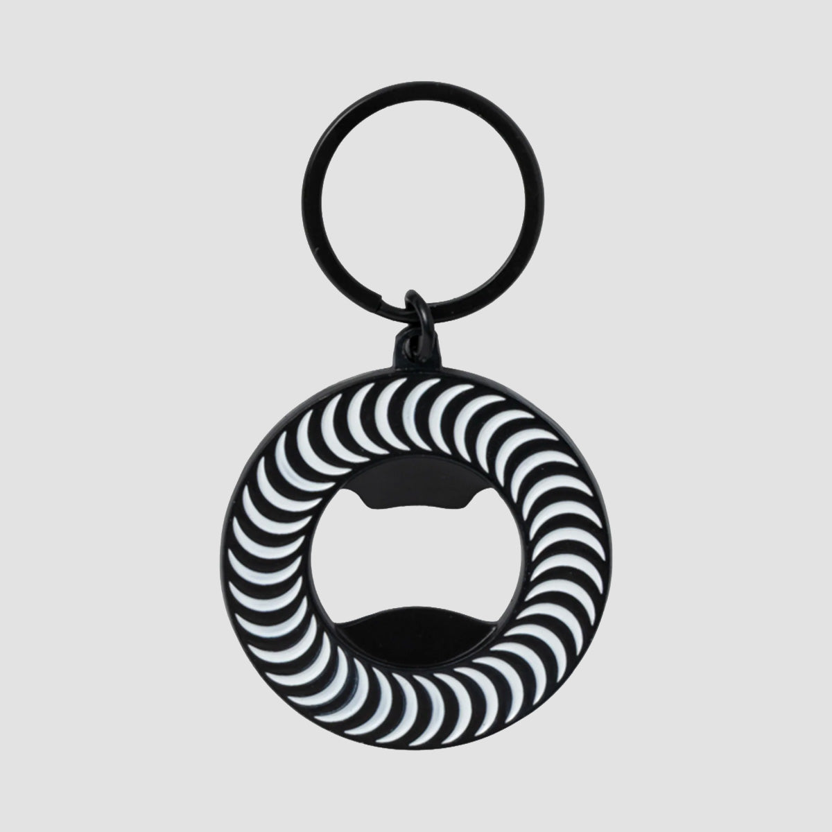Spitfire Classic Swirl Bottle Opener Key Ring Black/White