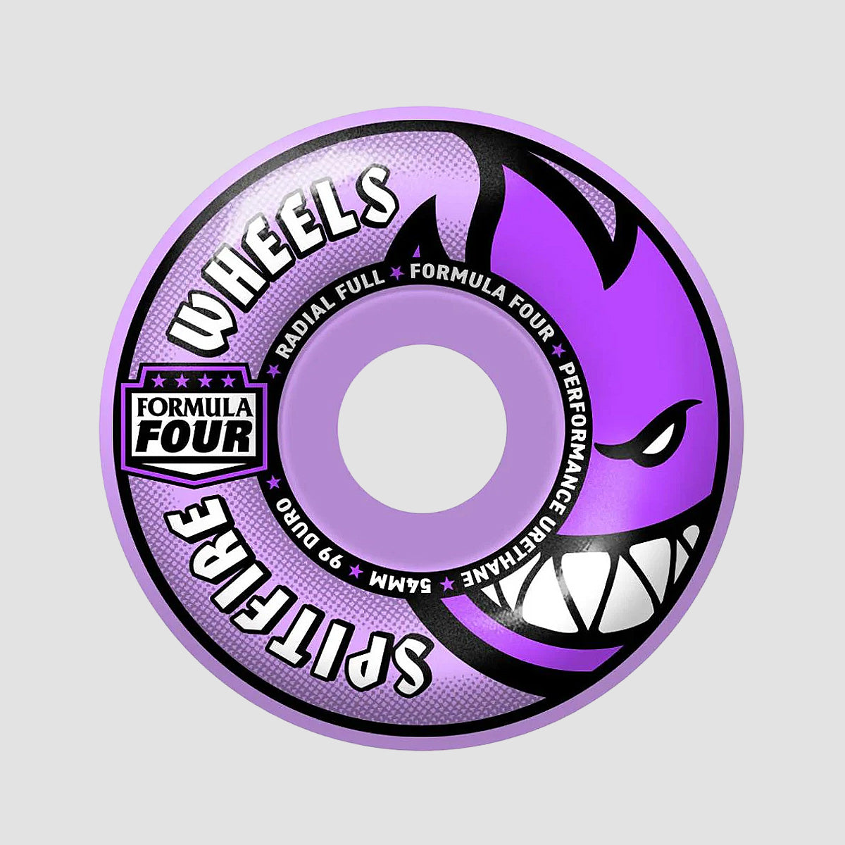 Spitfire F4 Radial Full 99DU Skateboard Wheels Light Purple 54mm