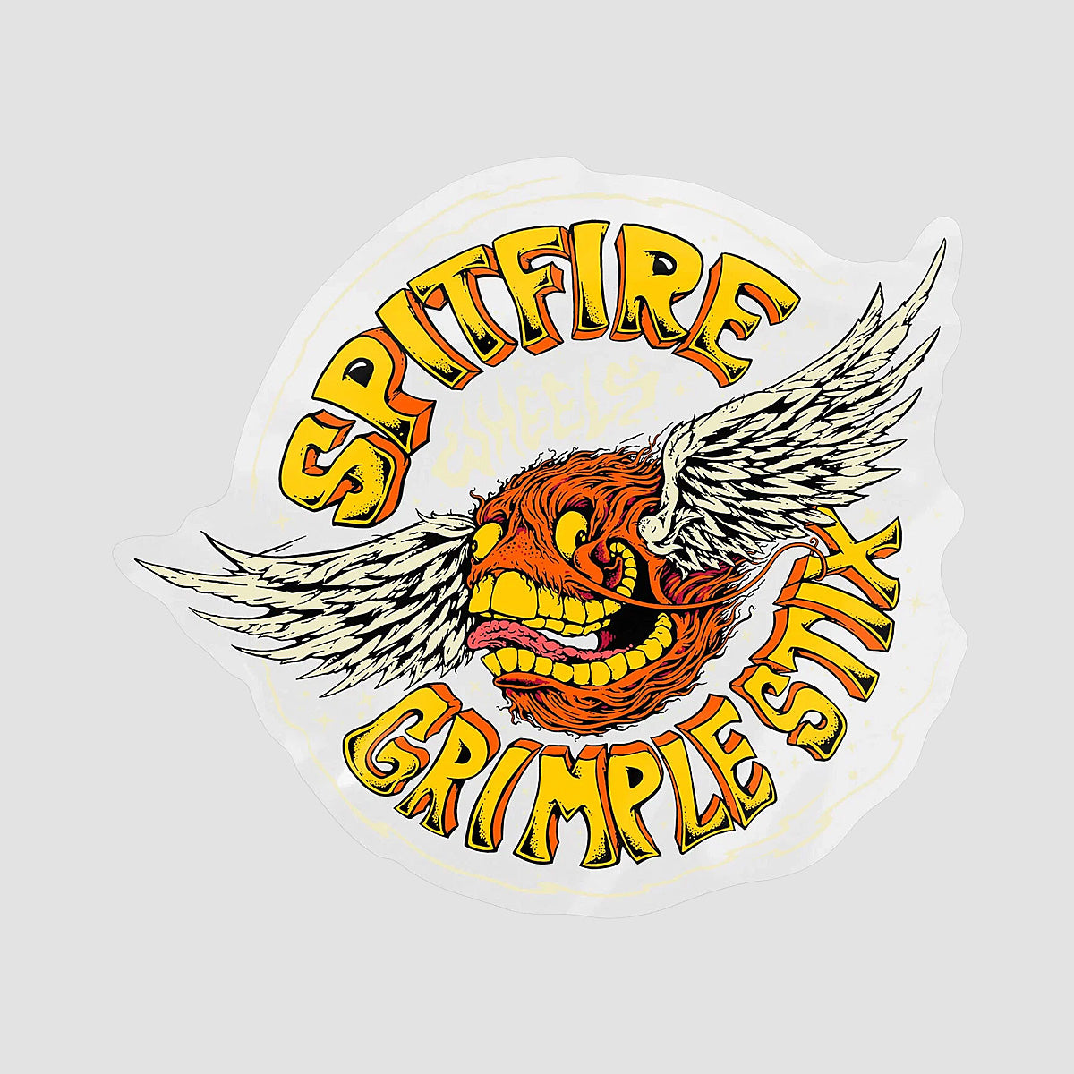 Spitfire Flying Grimple Sticker 150x125mm