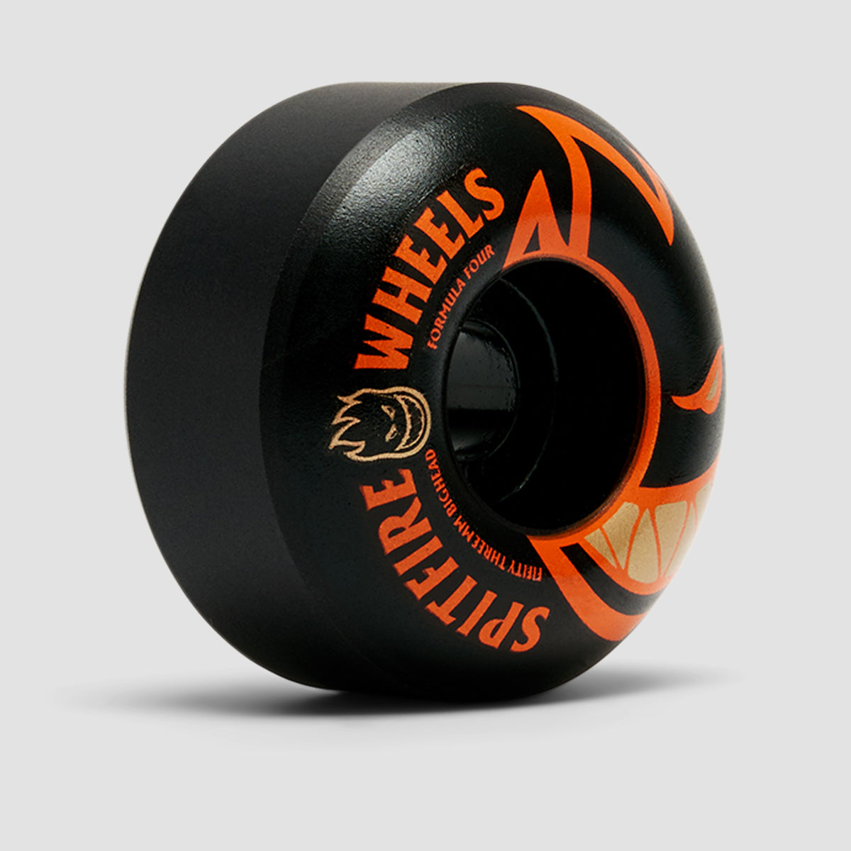 Spitfire Formula Four Devils Night Big Head Shape 99DU Skateboard Wheels Black/Orange 53mm