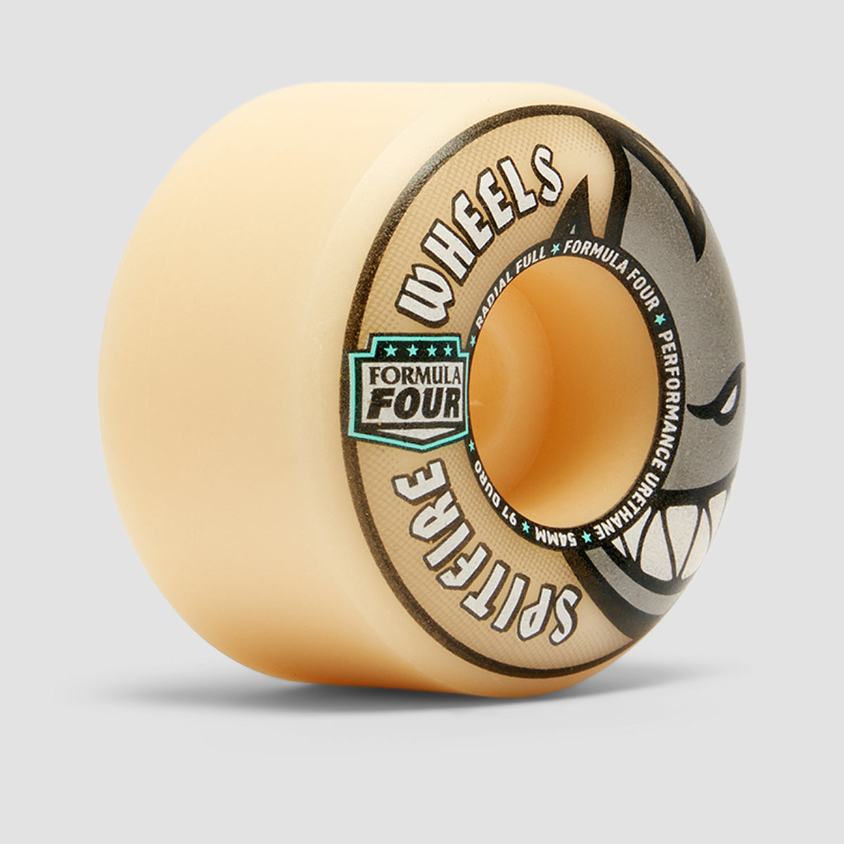 Spitfire Formula Four Radial Full 97DU Skateboard Wheels Natural/Silver 54mm