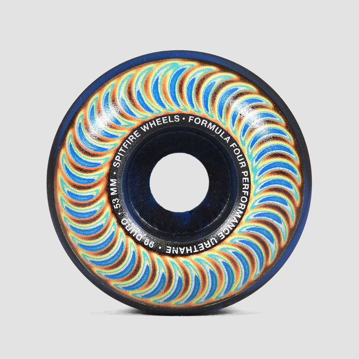 Spitfire Formula Four Radioactive Classic 99a Wheels Black/Blue Swirl 53mm