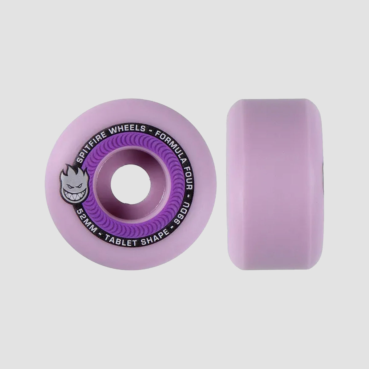 Spitfire Formula Four Tablet 99A Skateboard Wheels Lavender 52mm