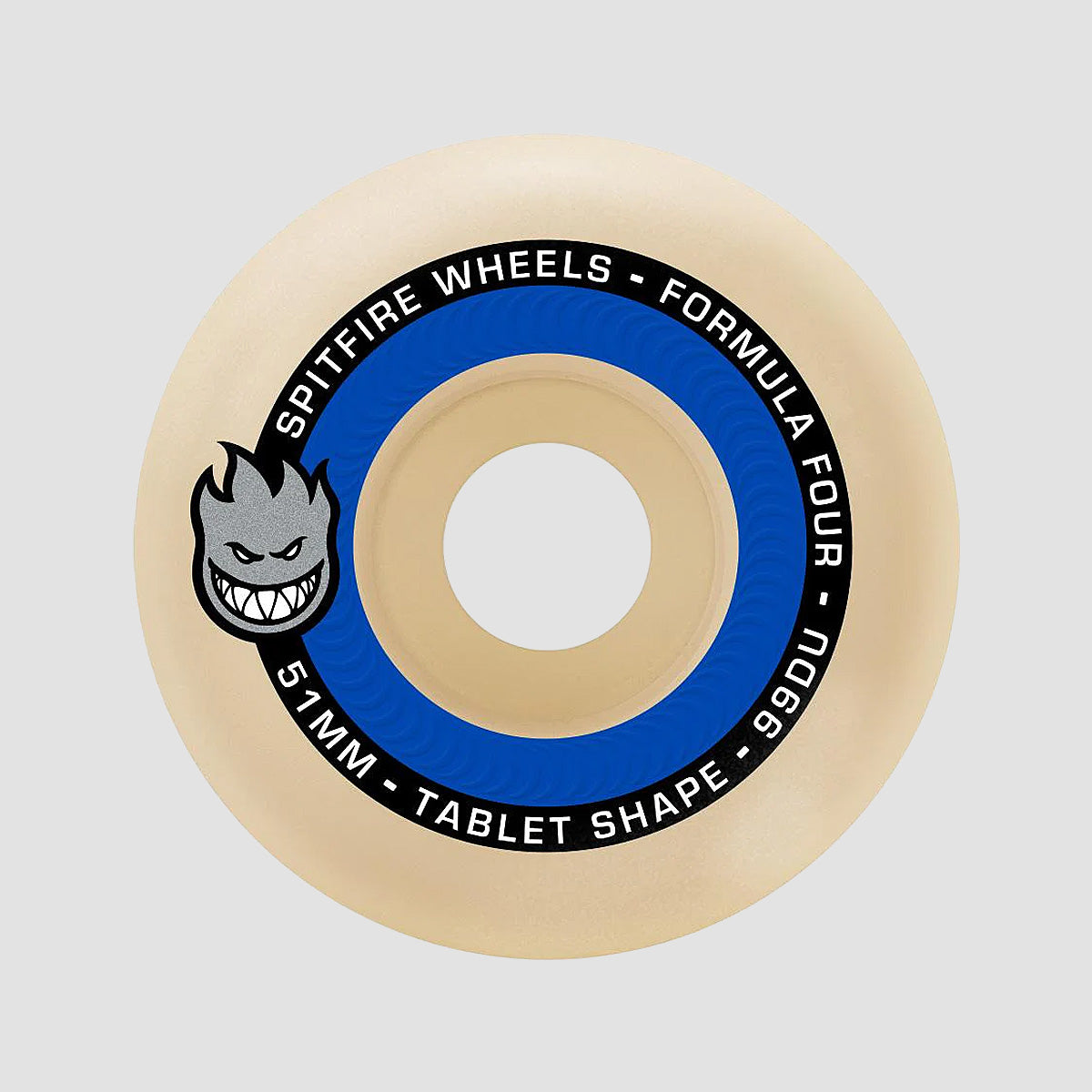 Spitfire Formula Four Tablets 99DU Skateboard Wheels Natural/Blue 51mm