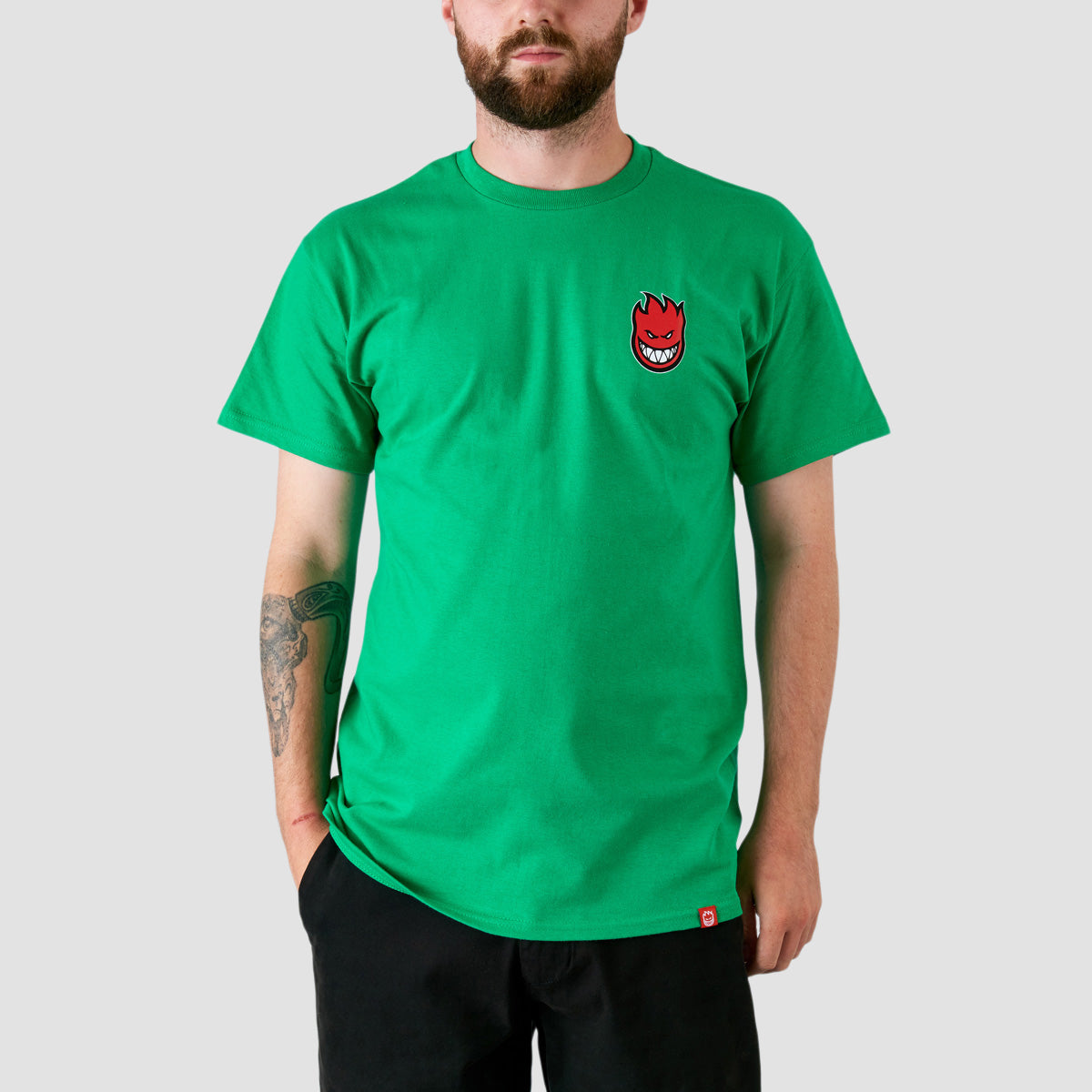 Spitfire Lil Bighead Fill T-Shirt Kelly Green/Red/White/Black