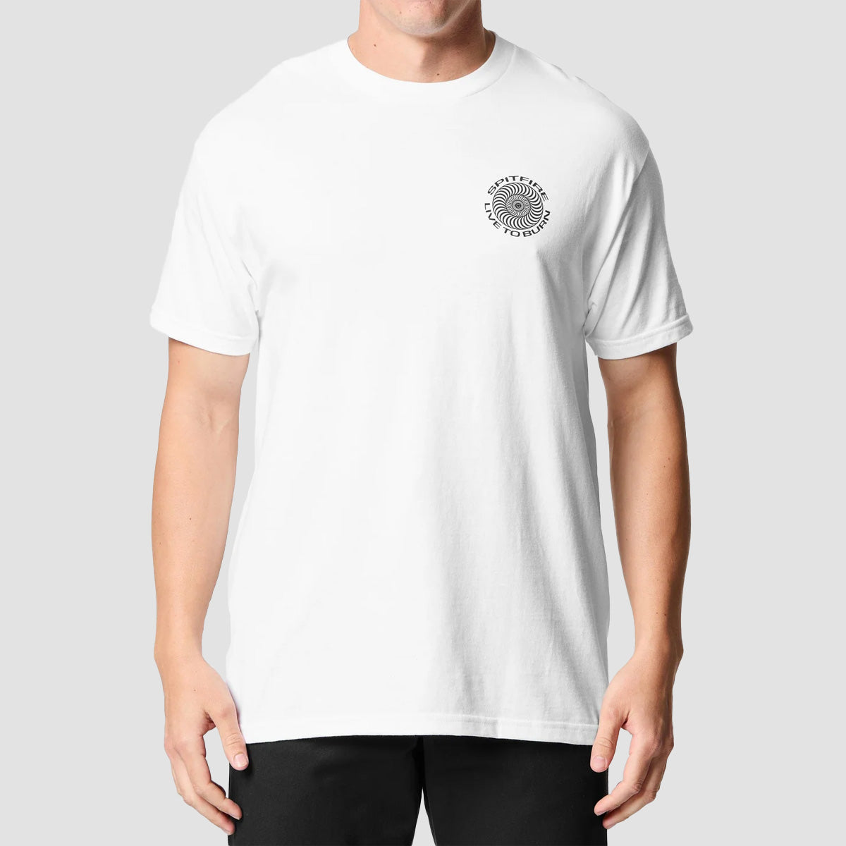 Spitfire Live To Burn Classic T-Shirt White