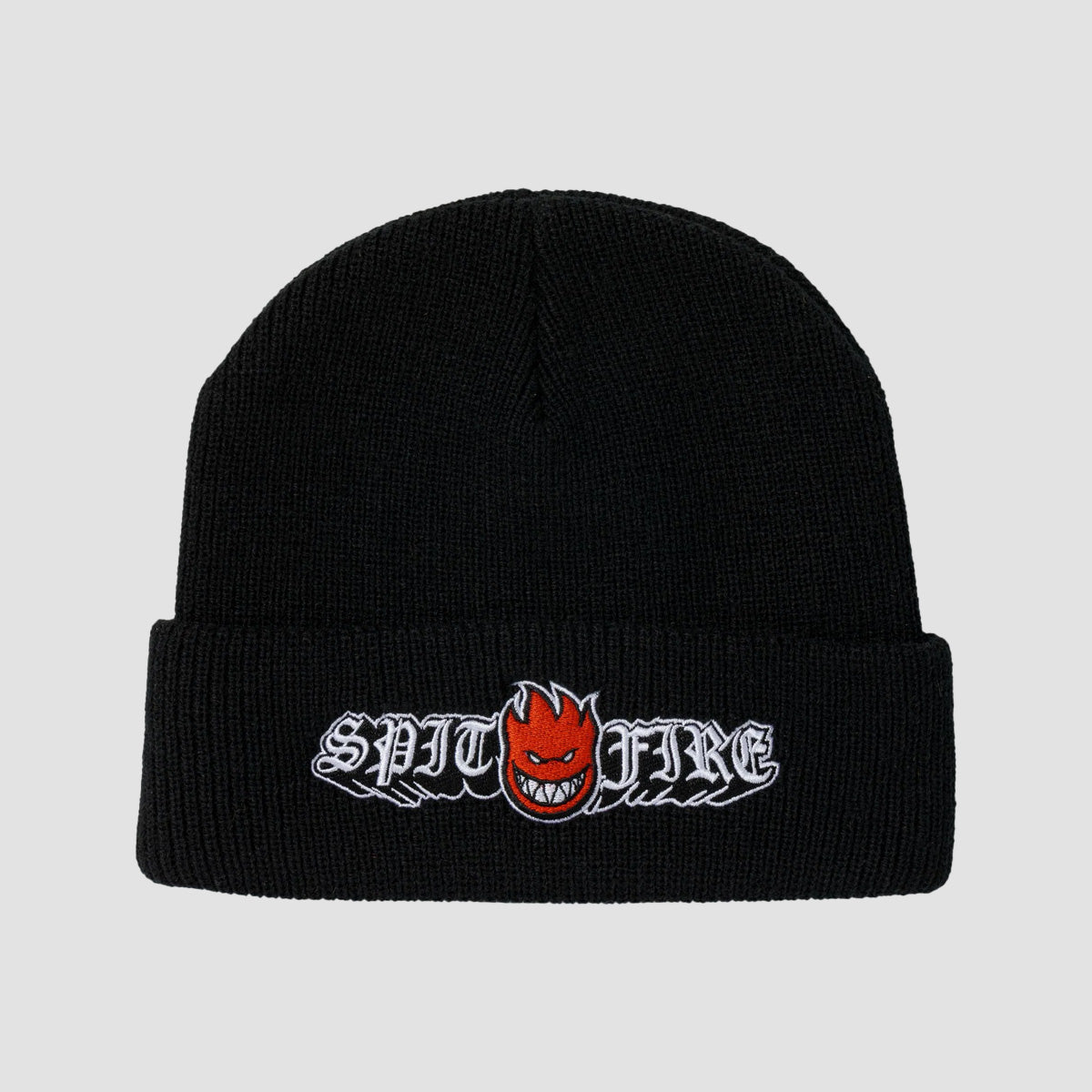 Spitfire Old E Drop Bighead Cuff Beanie Black