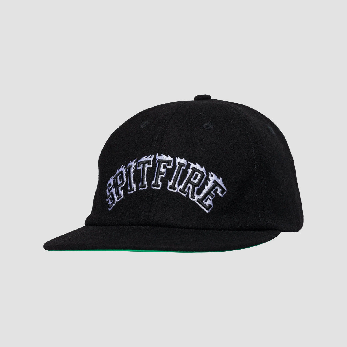 Spitfire Team Bighead Flame Script Cap Black