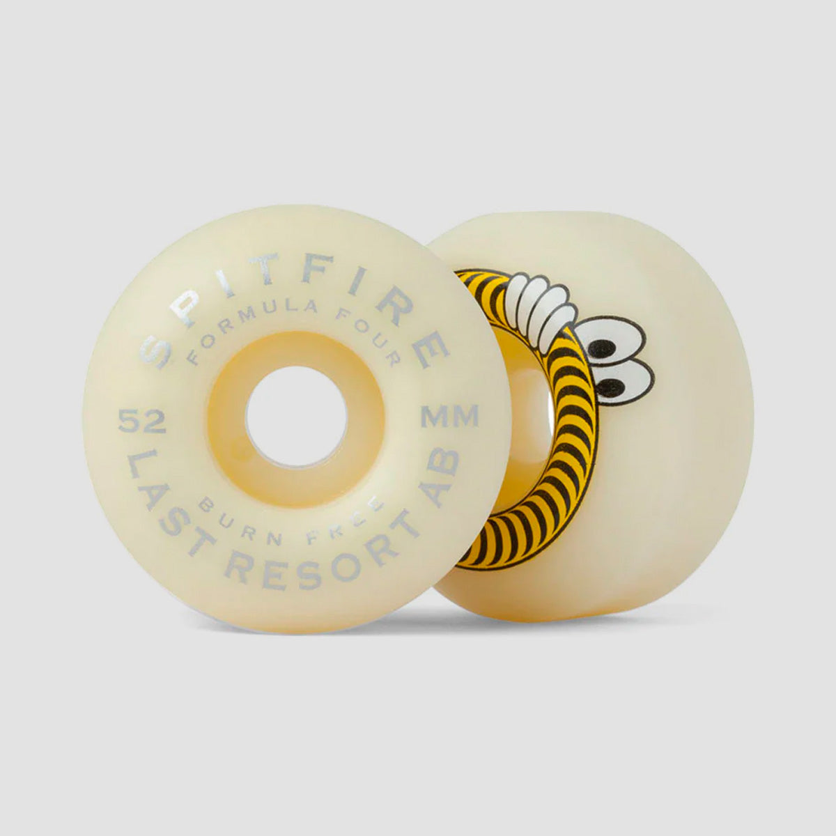 Spitfire X Last Resort AB Formula Four Classic 99DU Skateboard Wheels Natural/Yellow 52mm