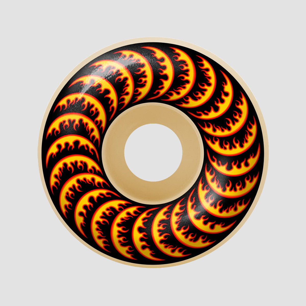 Spitfire X Thrasher Formula Four Classic Flame Classic 99DU Skateboard Wheels Natural 52mm