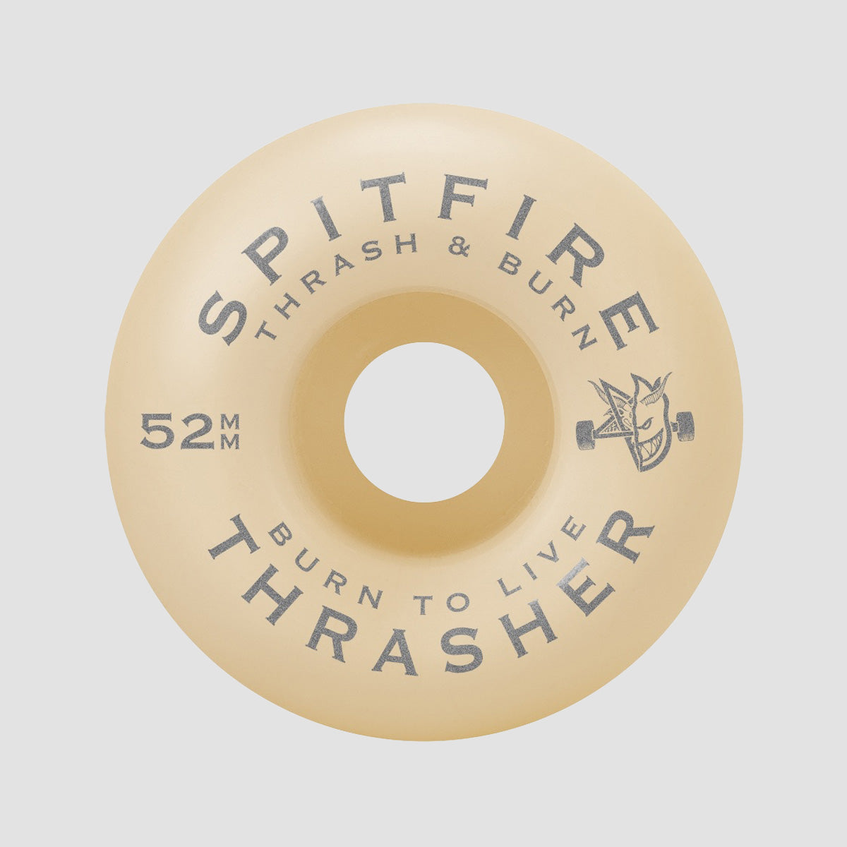 Spitfire X Thrasher Formula Four Classic Flame Classic 99DU Skateboard Wheels Natural 52mm