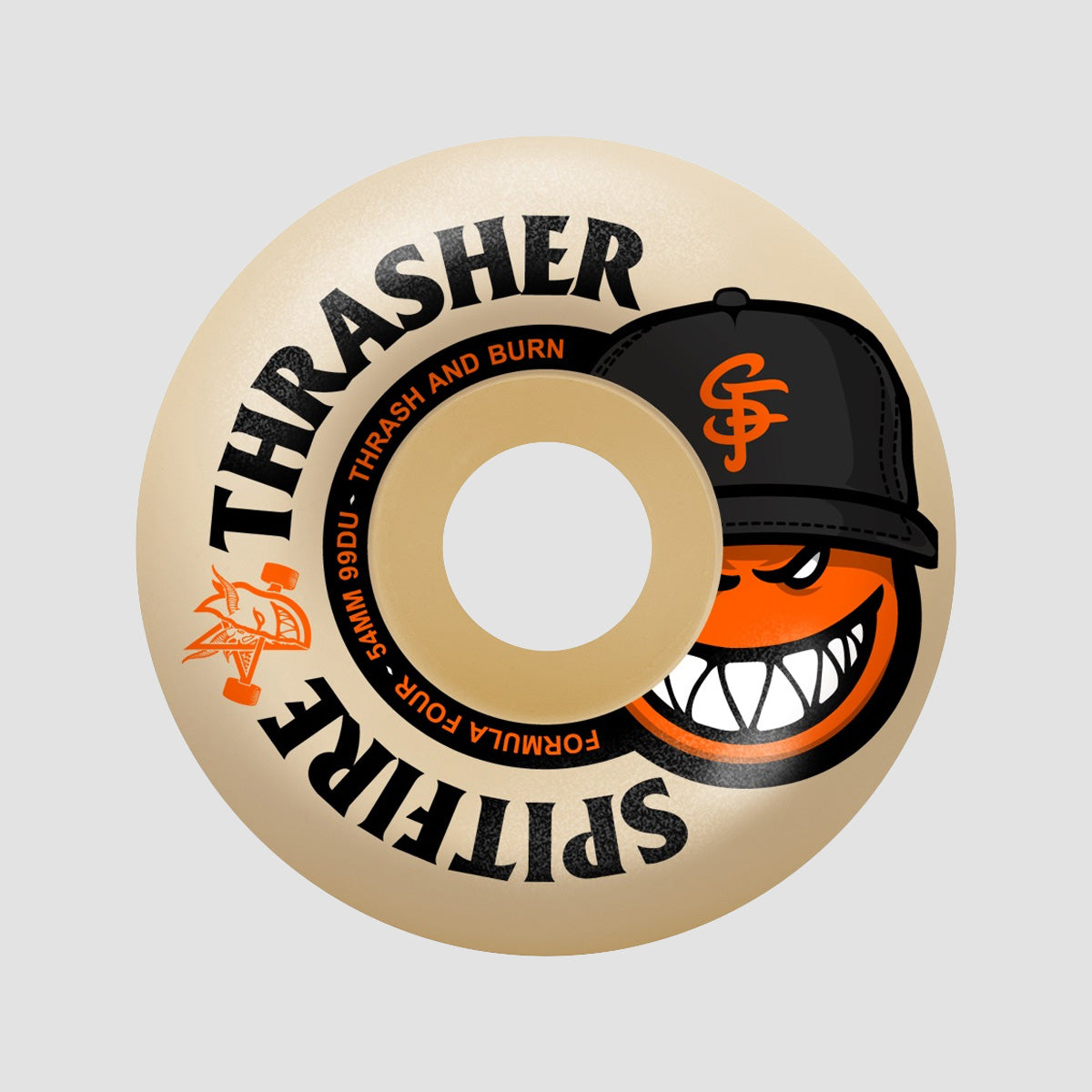 Spitfire X Thrasher Formula Four The City Radial Full 99DU Skateboard Wheels Natural 54mm