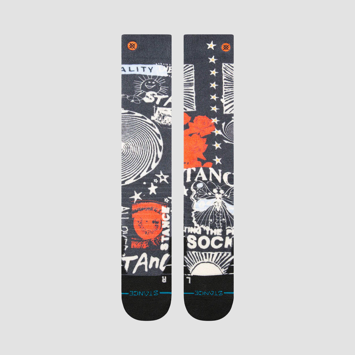 Stance Brand Love Mid Poly OTC Snow Socks Black