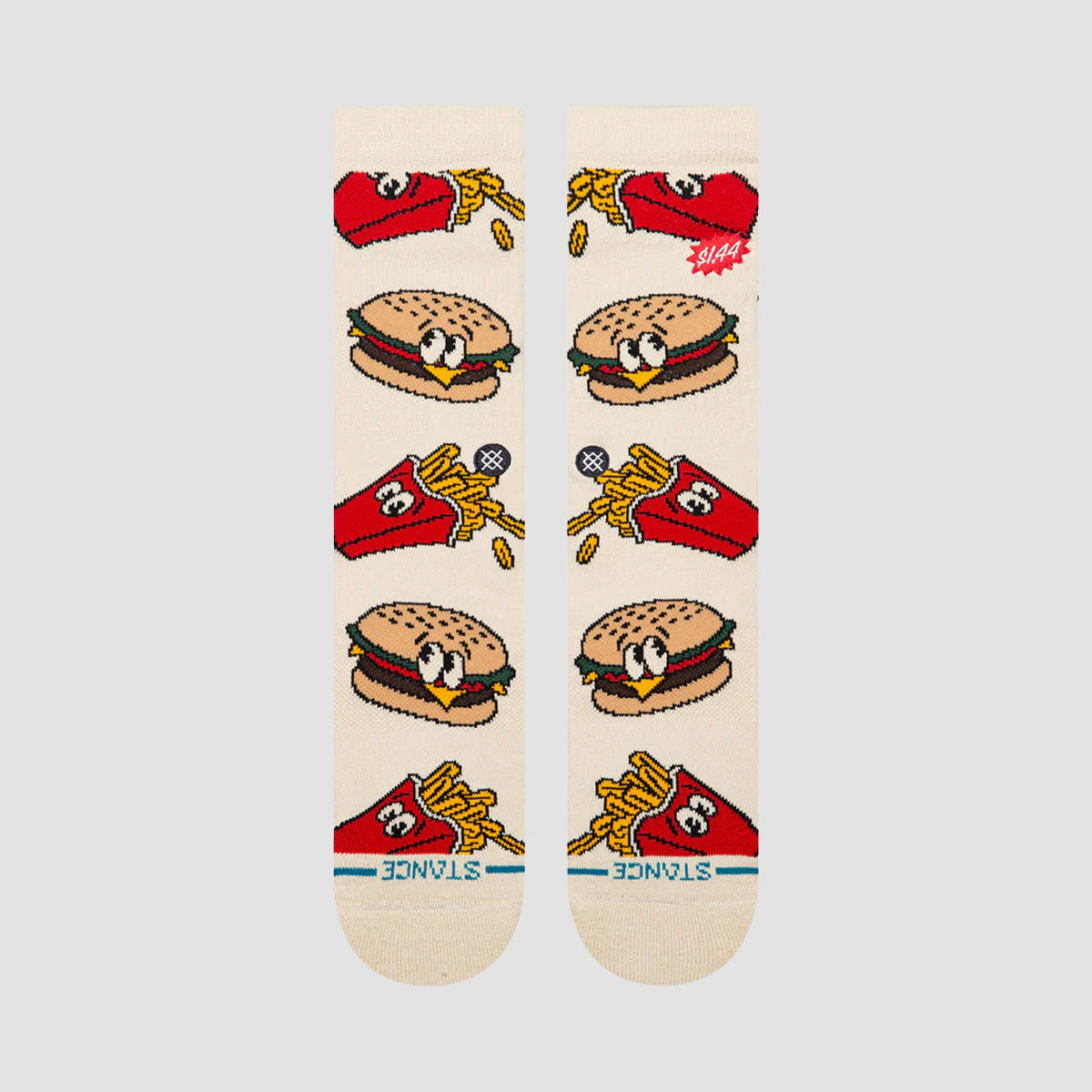 Stance Combo Meal Crew Socks Tan