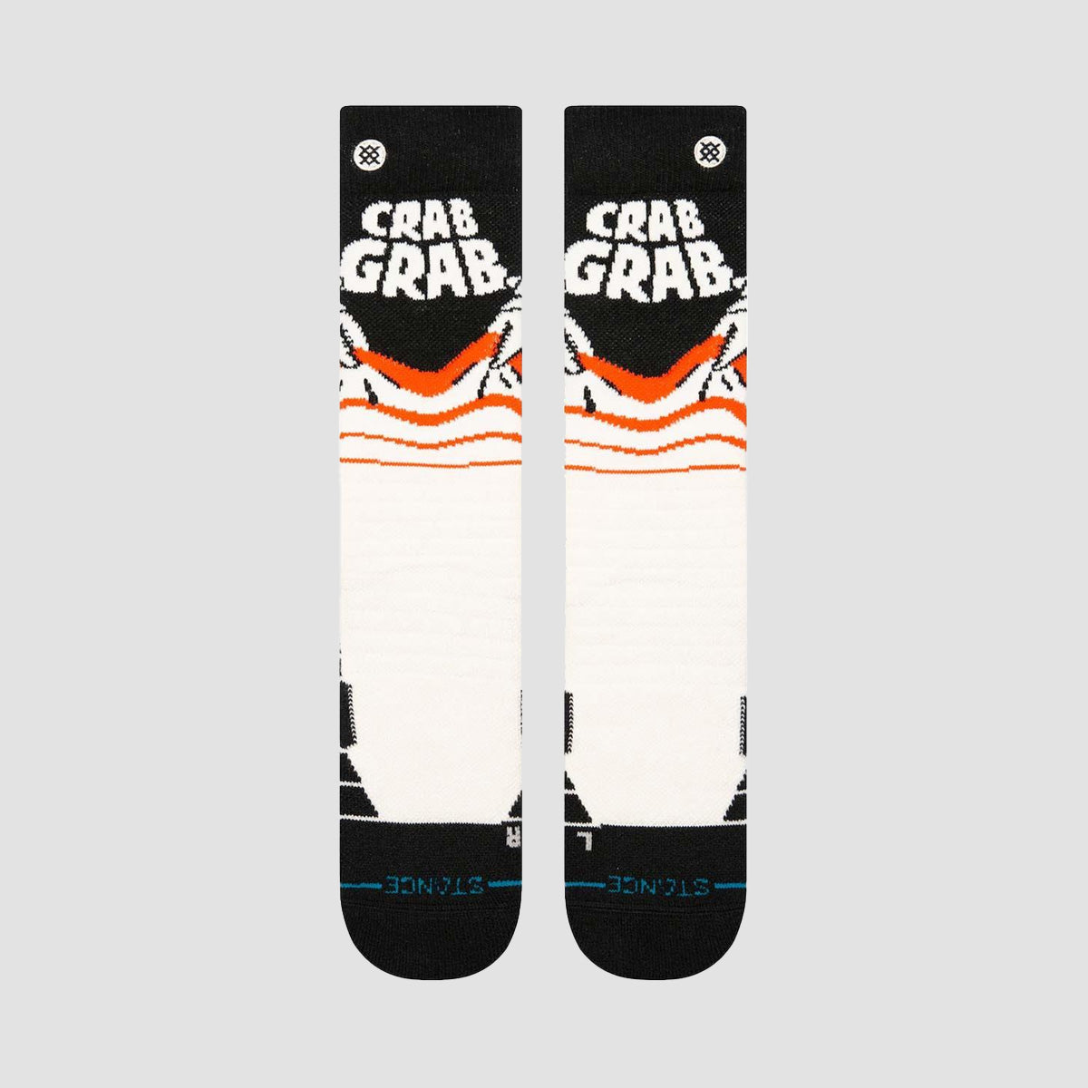 Stance Crab Grab Mid Poly OTC Snow Socks Cream